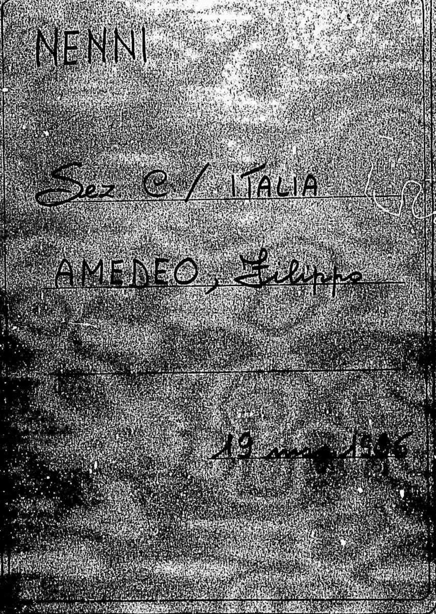 Amedeo Filippo, 1926 mag. 29