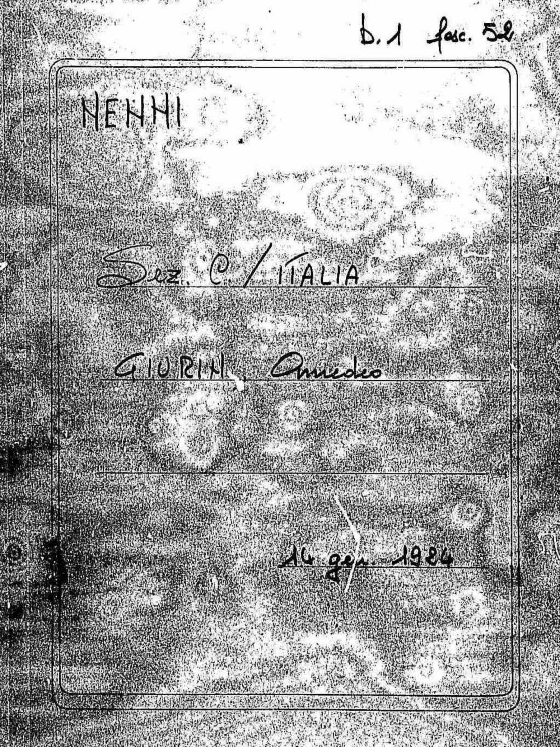 Giurin Amedeo, 1924 gen. 14