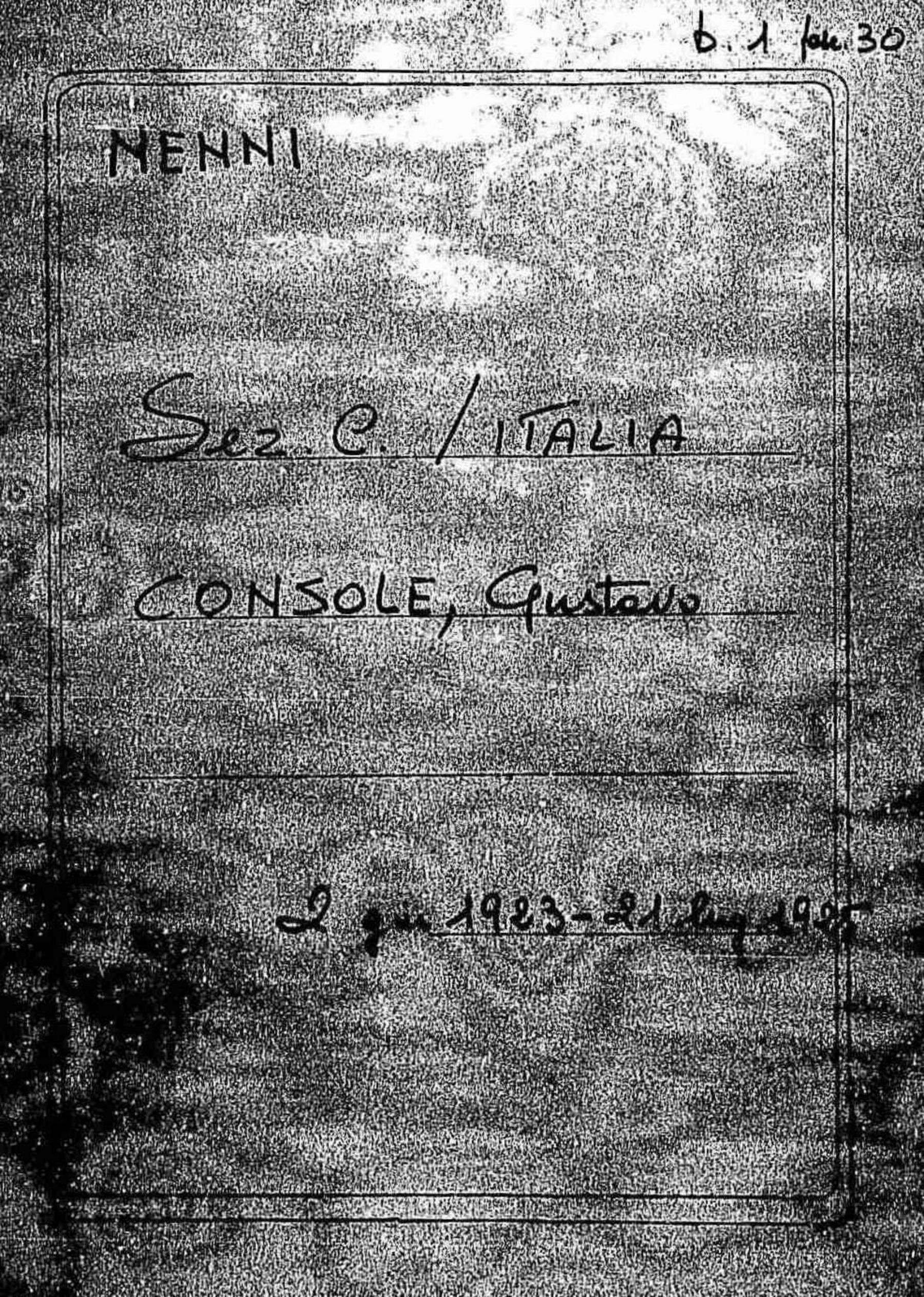 Console Gustavo, 1923 giu. 2 - 1925 lug. 21