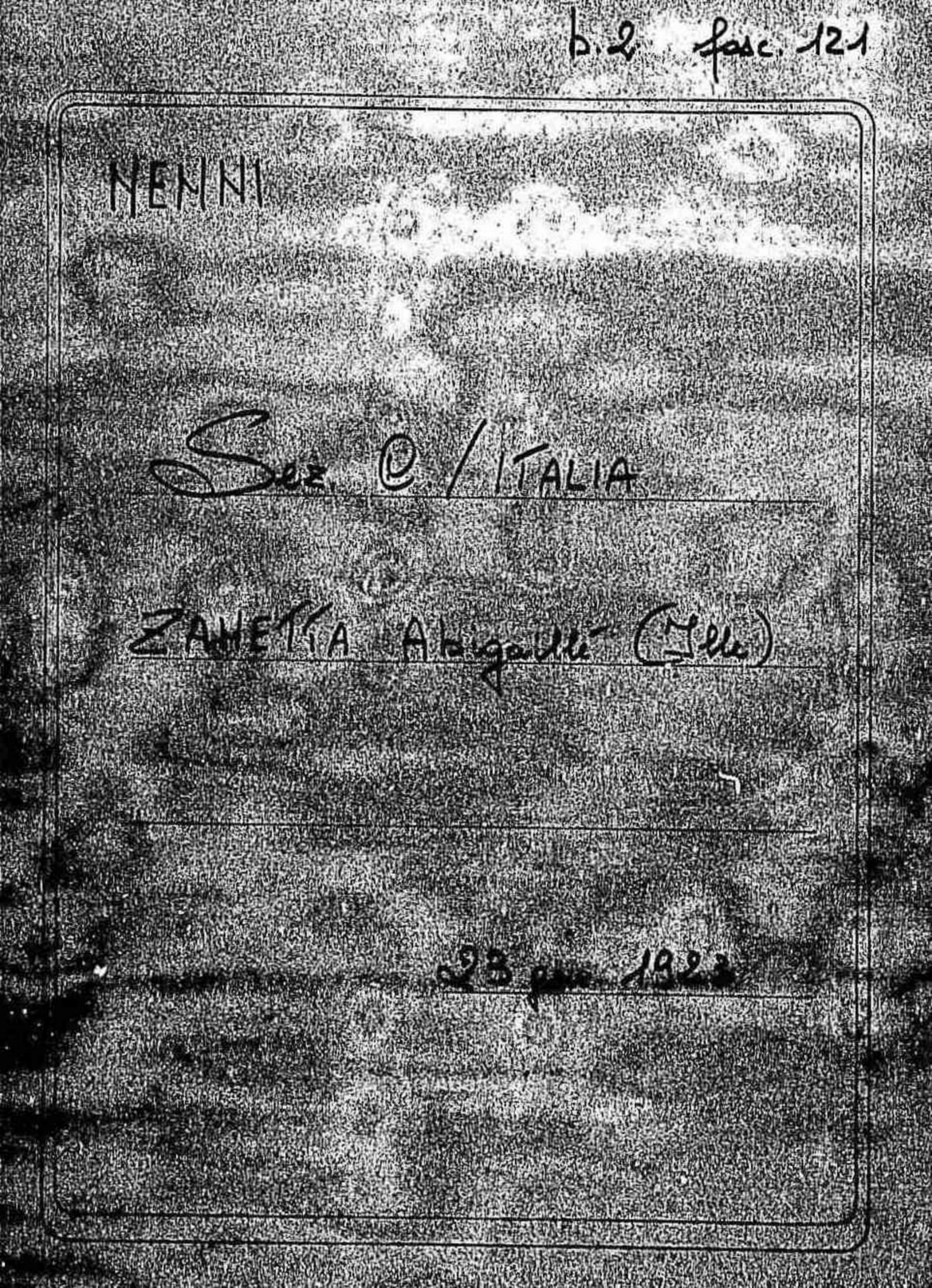 Zanetta Abigaillé, 1923 gen. 23