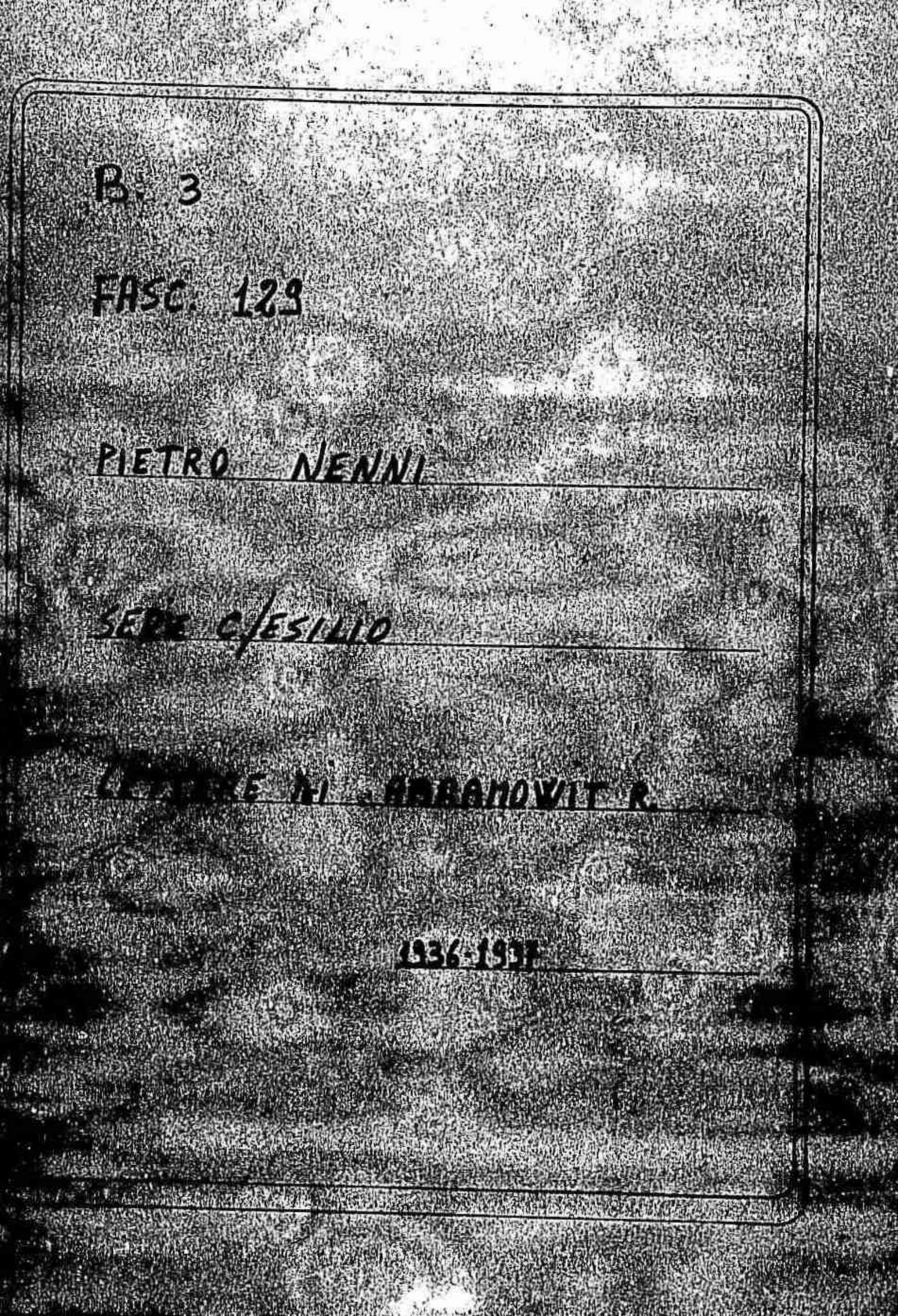 Abromowit R., 1936 ago. 11 - 1937 mag. 6