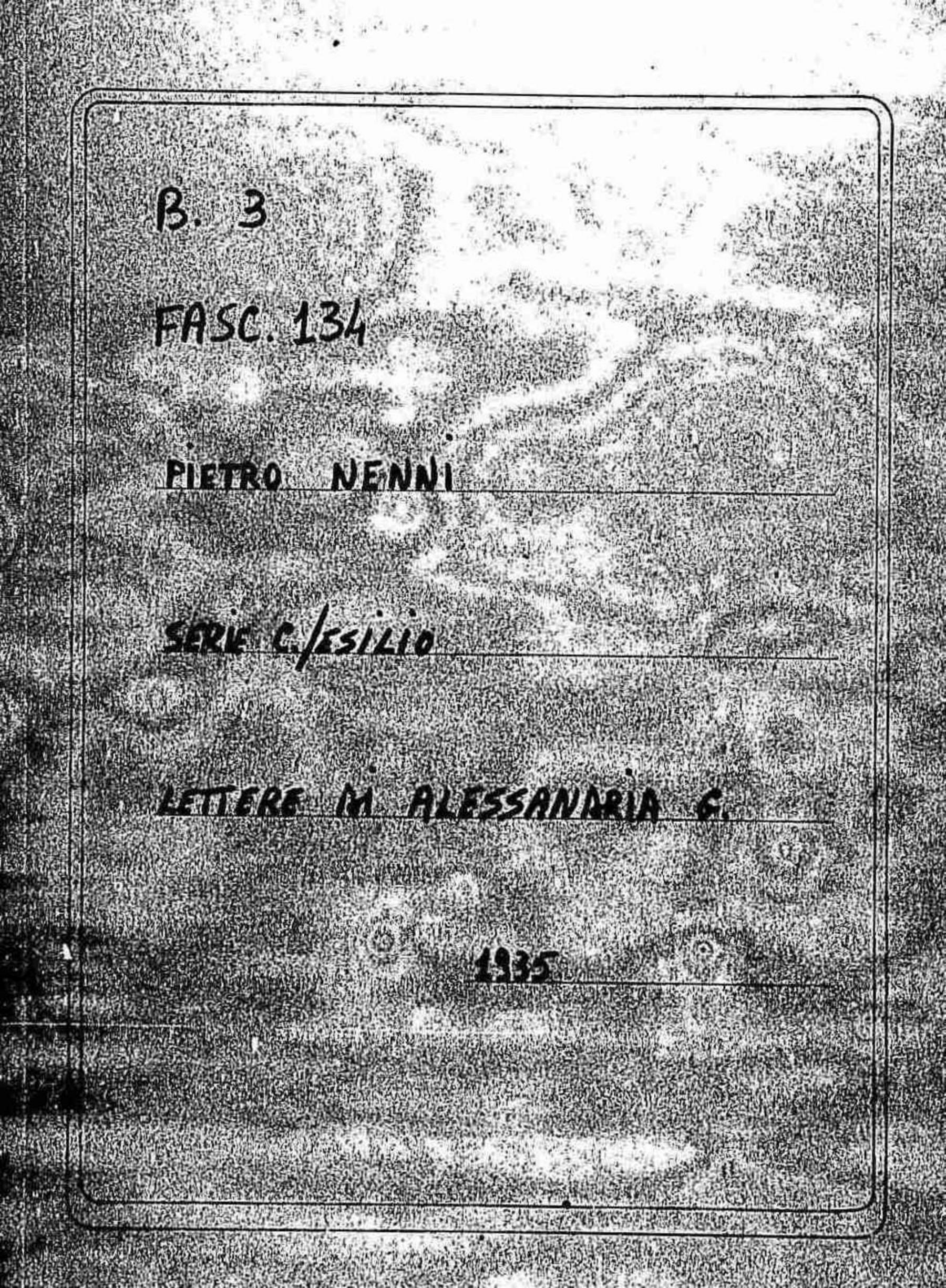 Alessandria G., 1935 mar. 19