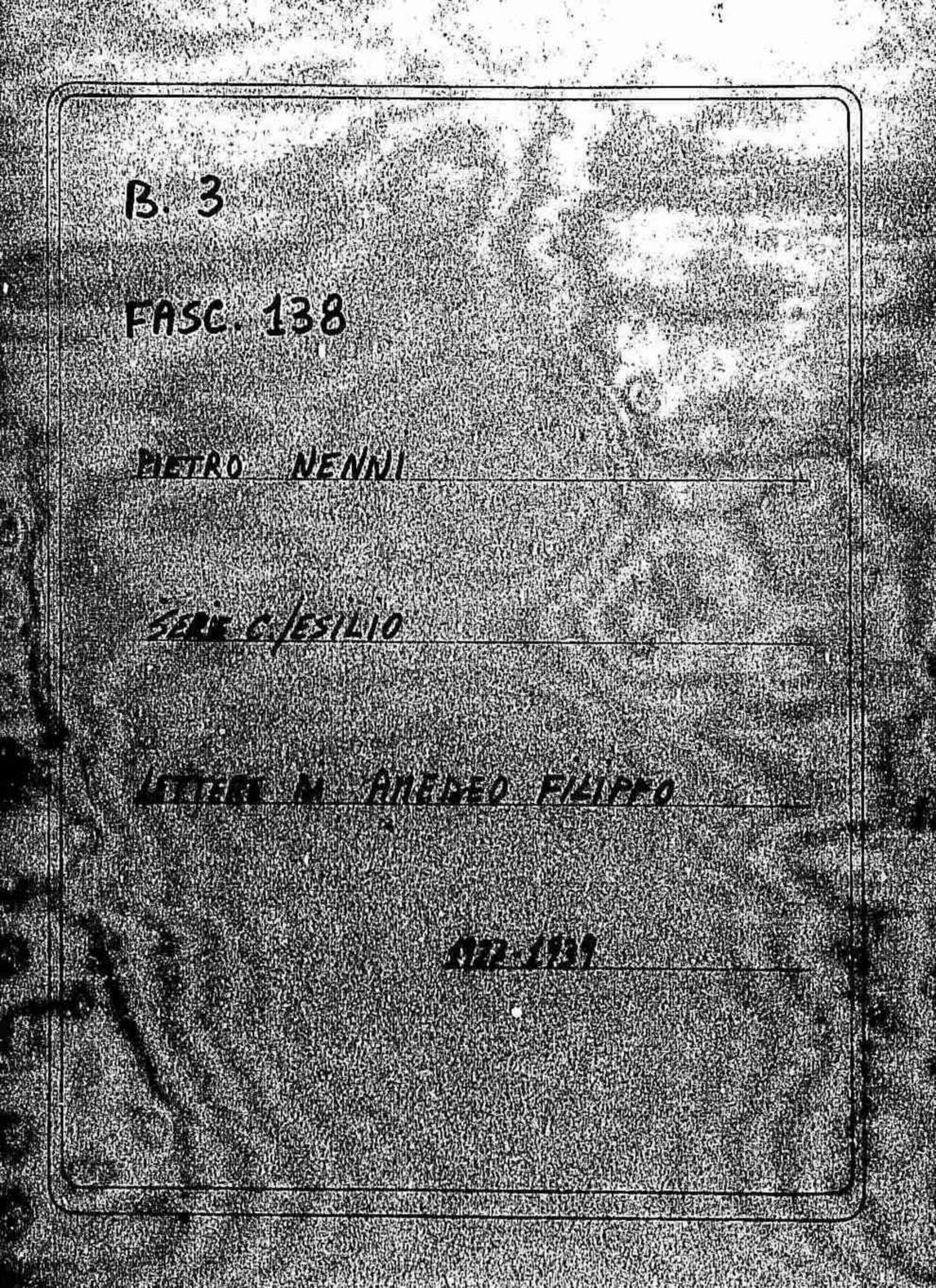 Amedeo Filippo, 1927 giu. 22 - 1939 dic. 21