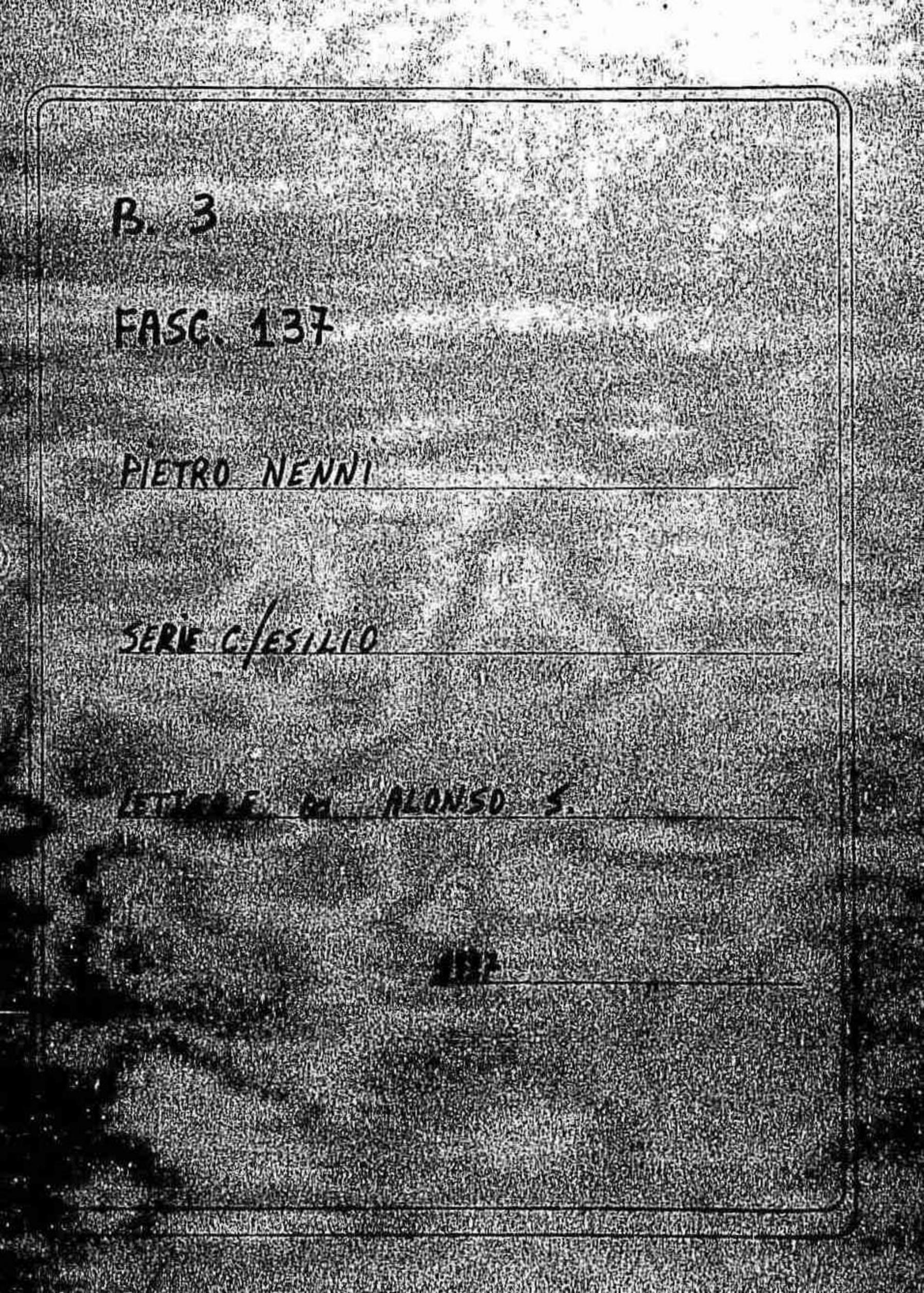 Alonso S., 1937 mar. 6