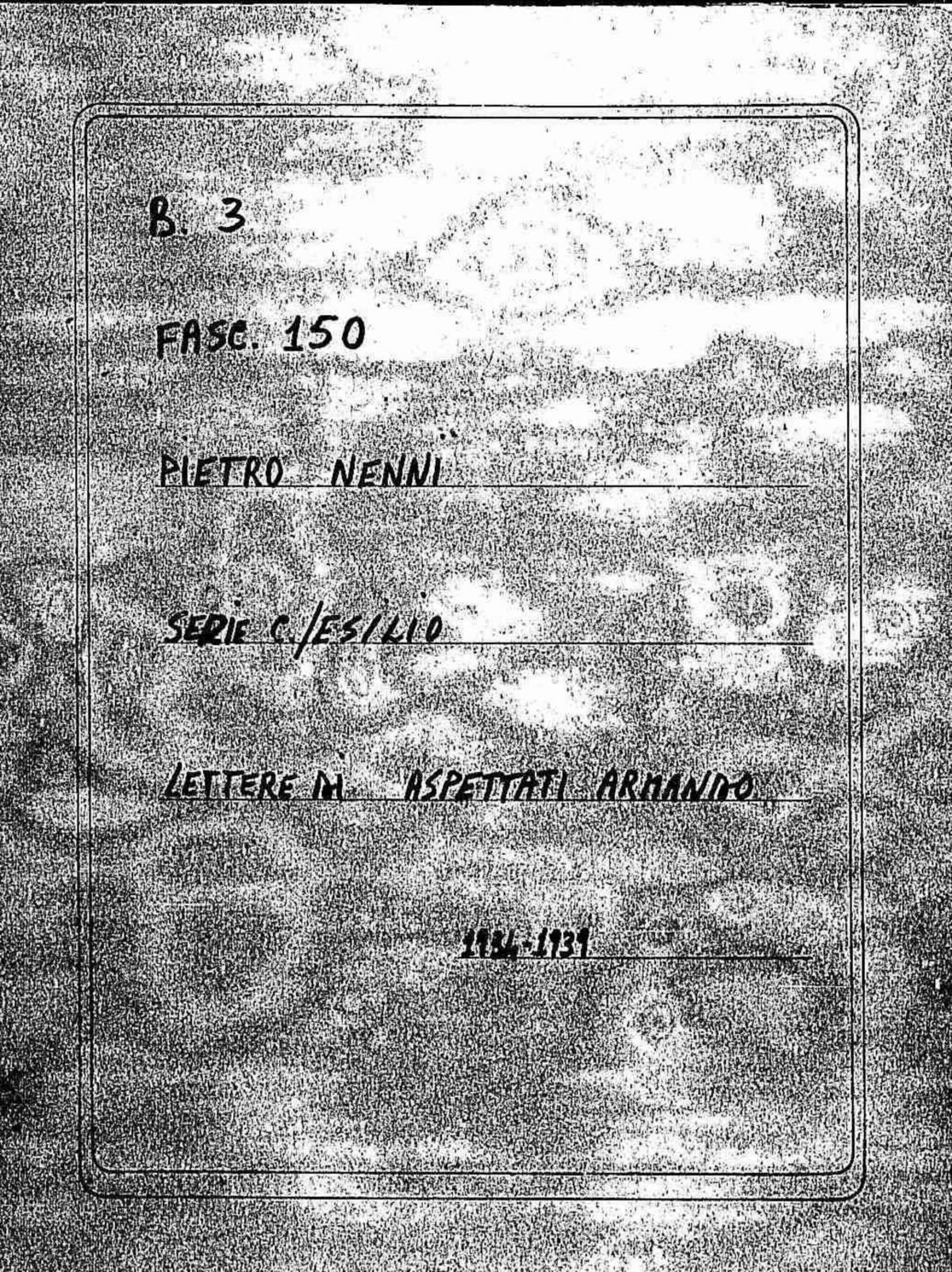 Aspettati Armando, 1934 gen. 28 - 1939 apr. 12