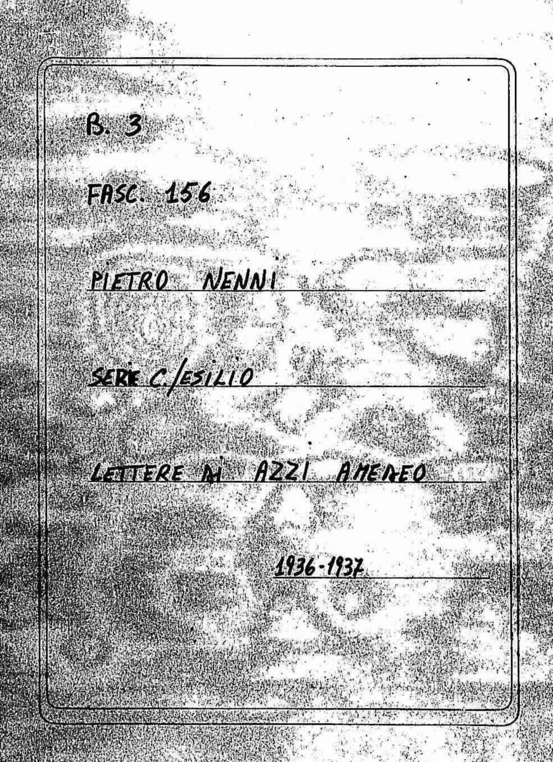 Azzi Amedeo, 1936 ott. 28 - 1937 mar. 1