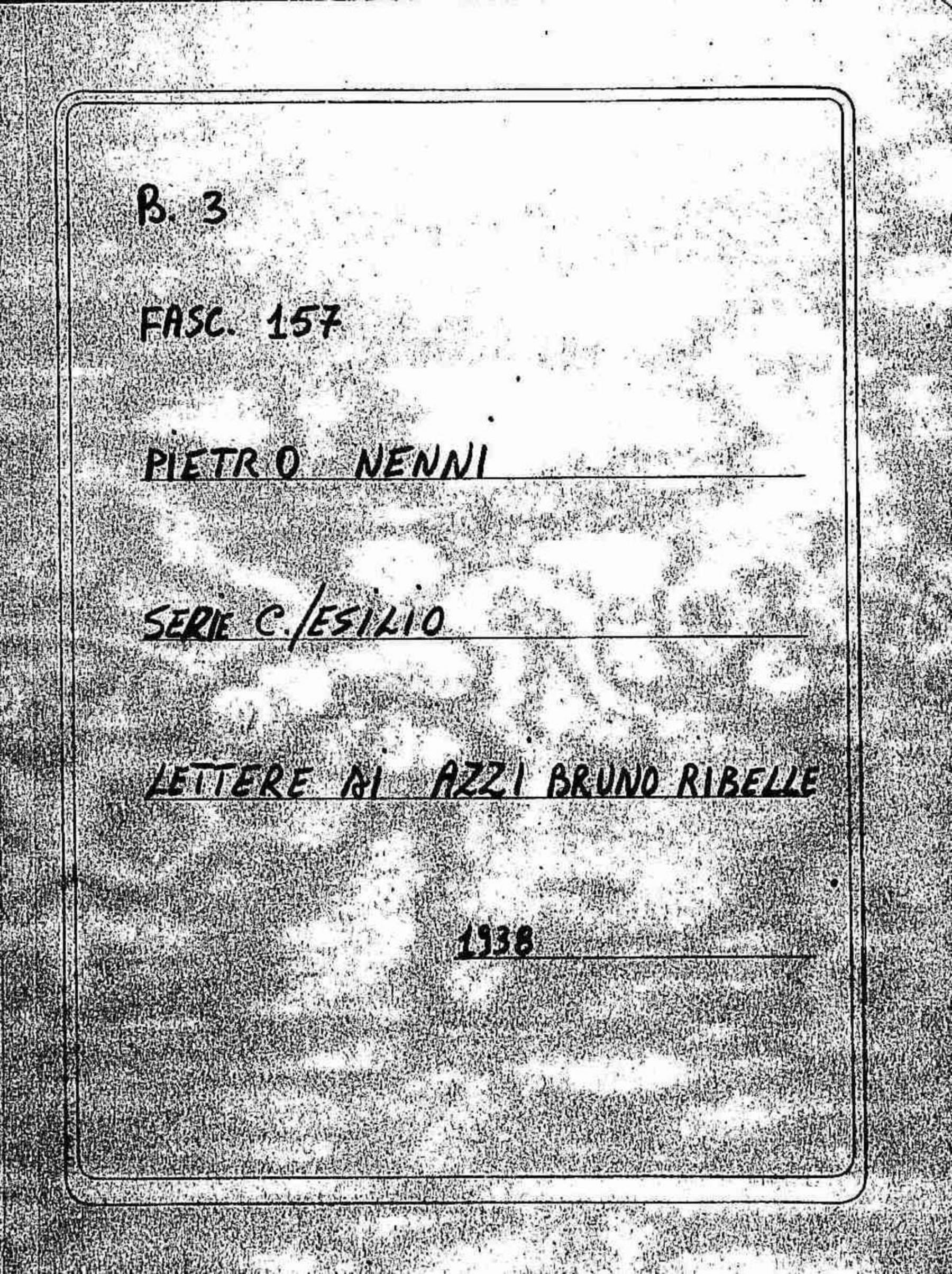 Azzi Bruno Ribelle, 1938 feb. 3