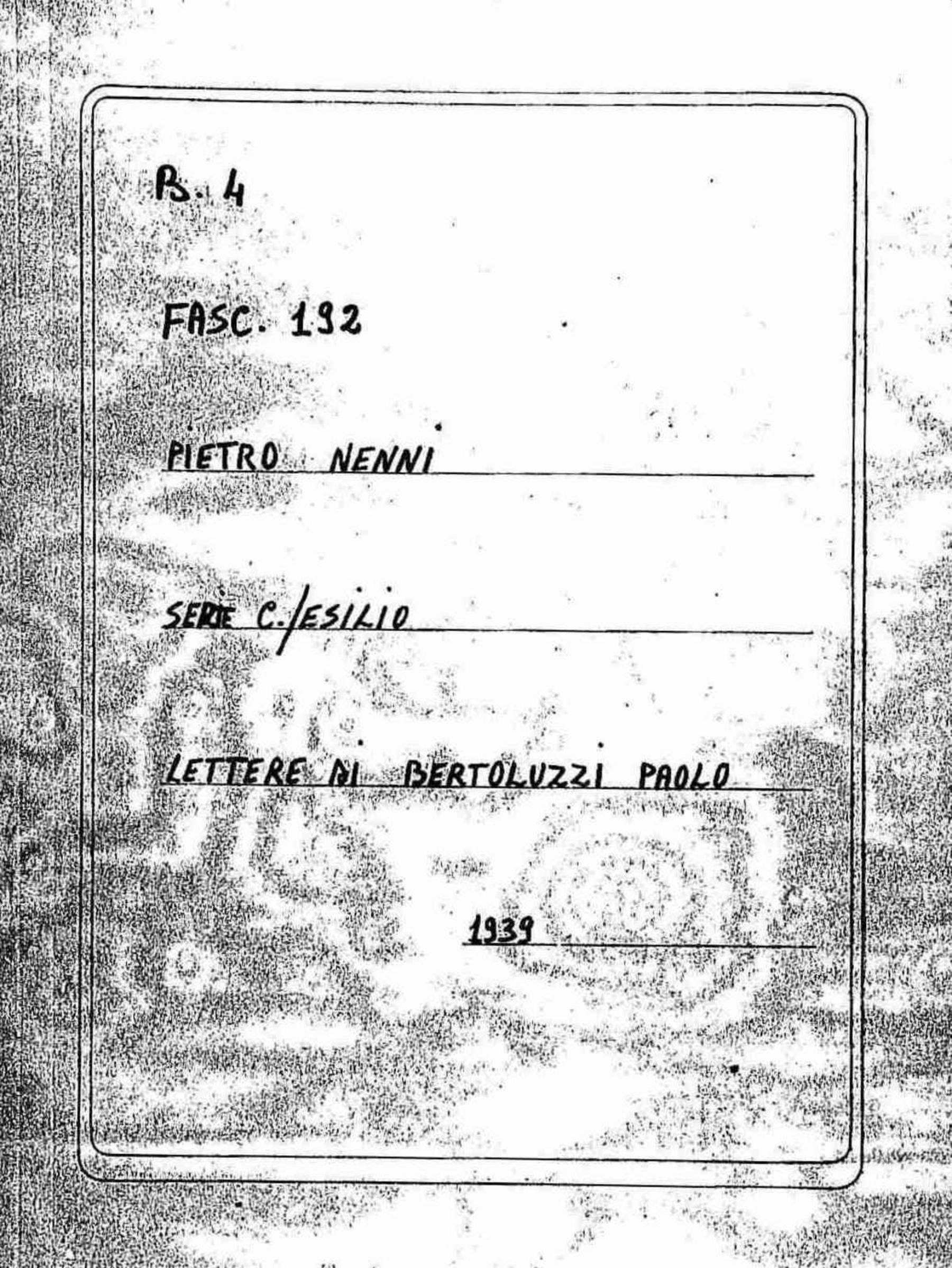 Bertoluzzi Paolo, 1939 giu. 18