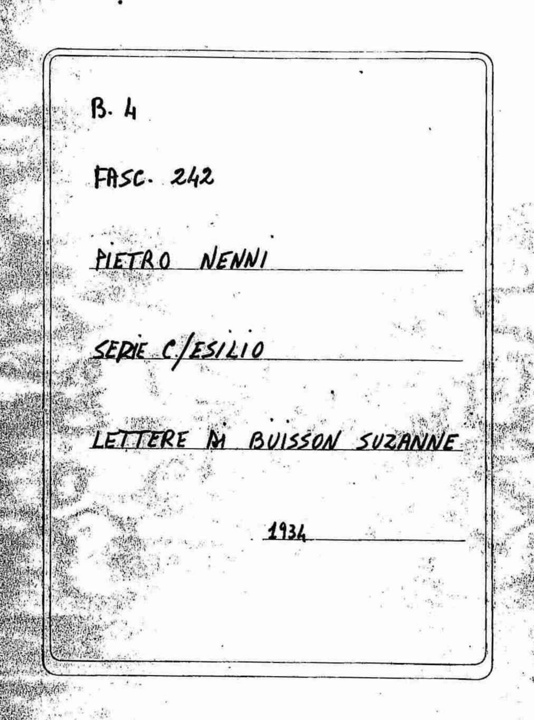 Buisson Suzanne, 1934 nov. 28