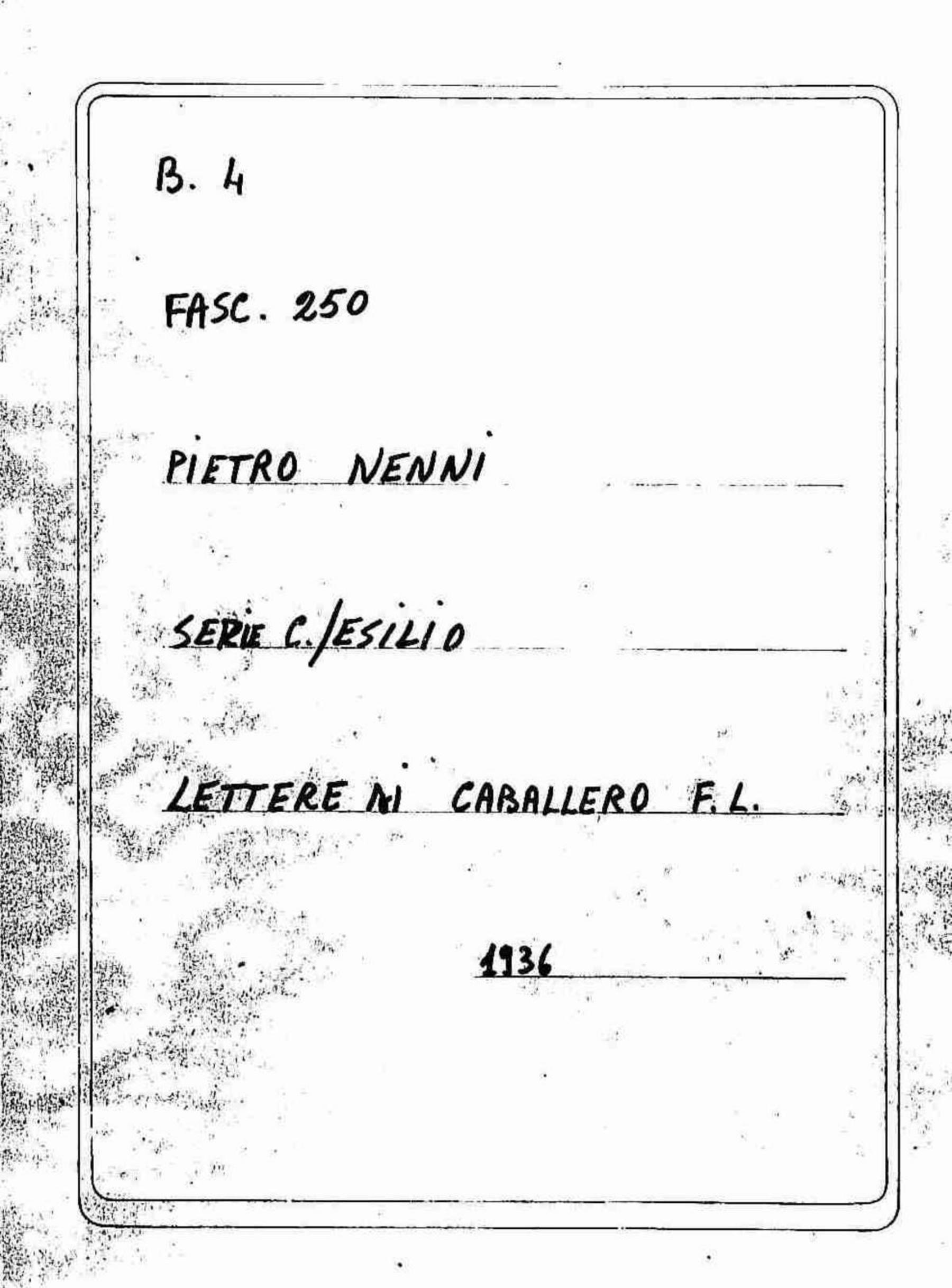 Caballero F.L., 1936 giu. 5