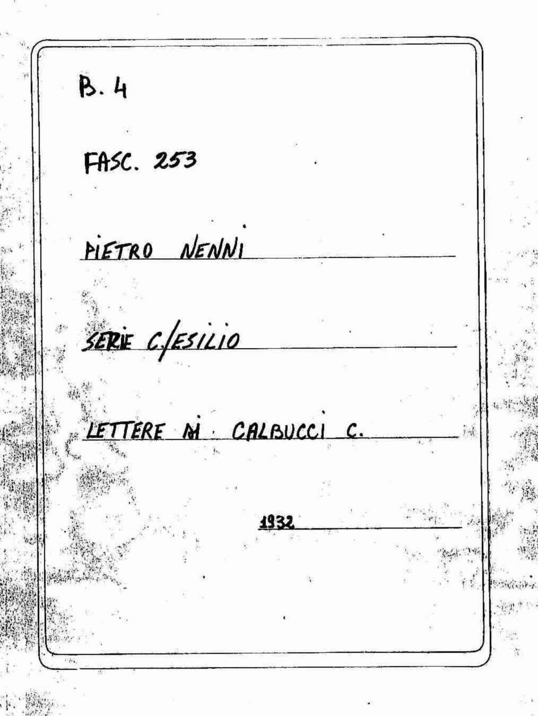 Calbucci C., 1932 ago. 18