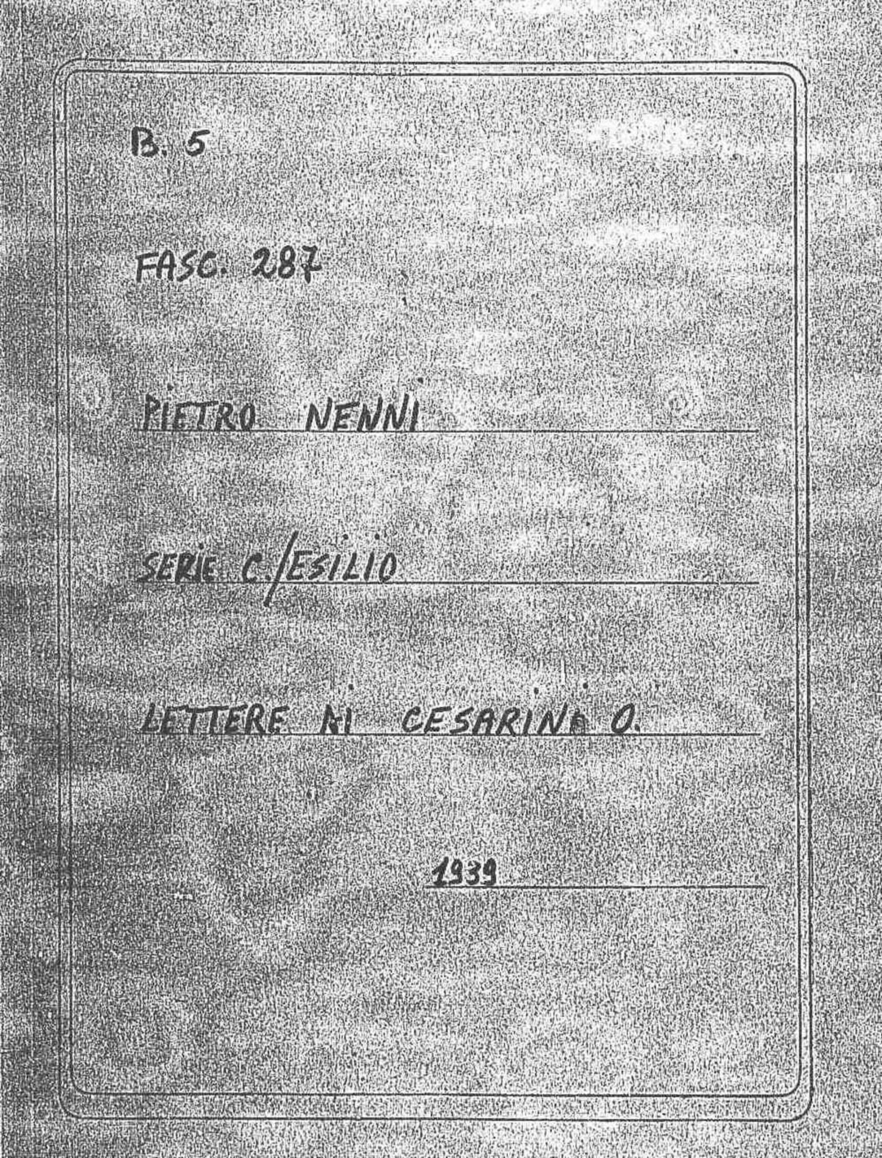 Cesarini O., 1939 feb. 14