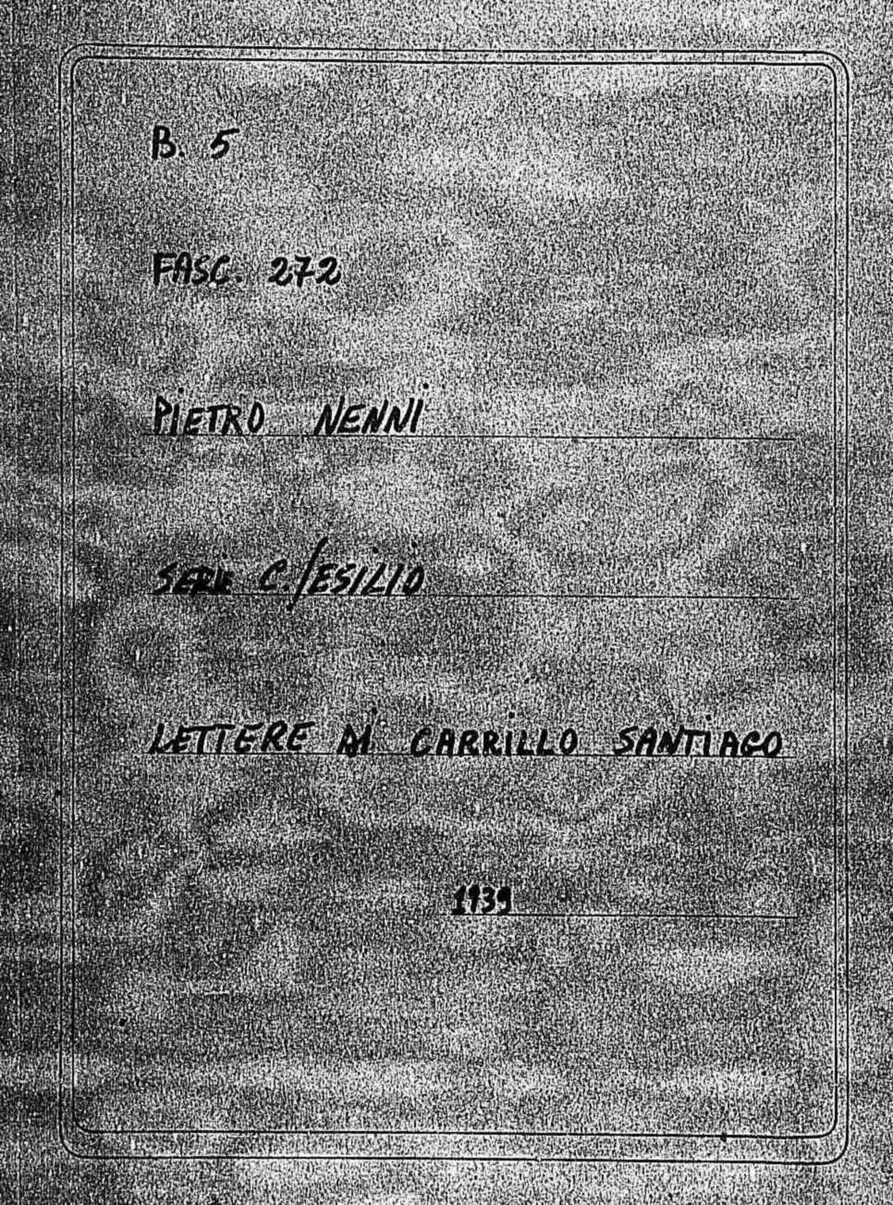 Carrillo Santiago, 1939 lug. 24 - 27