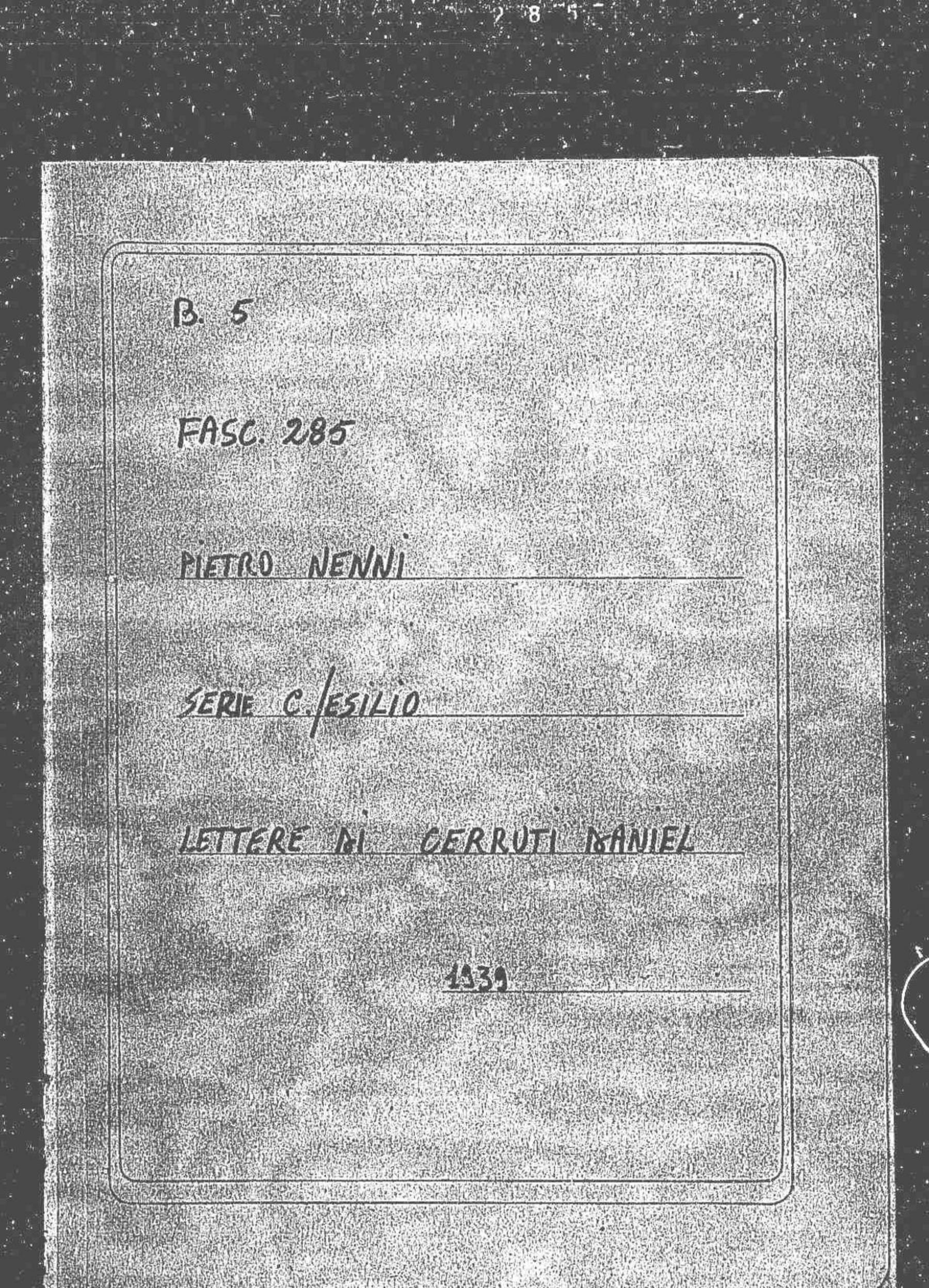 Cerruti Daniel, 1939 ott. 8