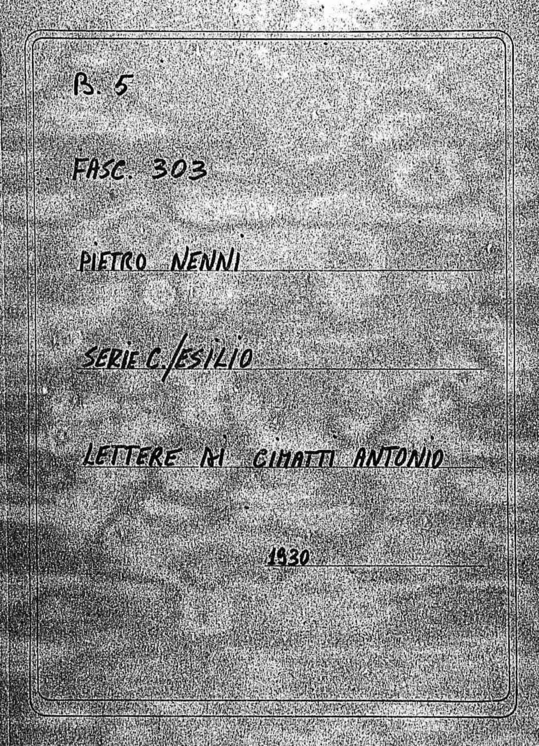 Cimatti Antonio, 1930 feb. 25