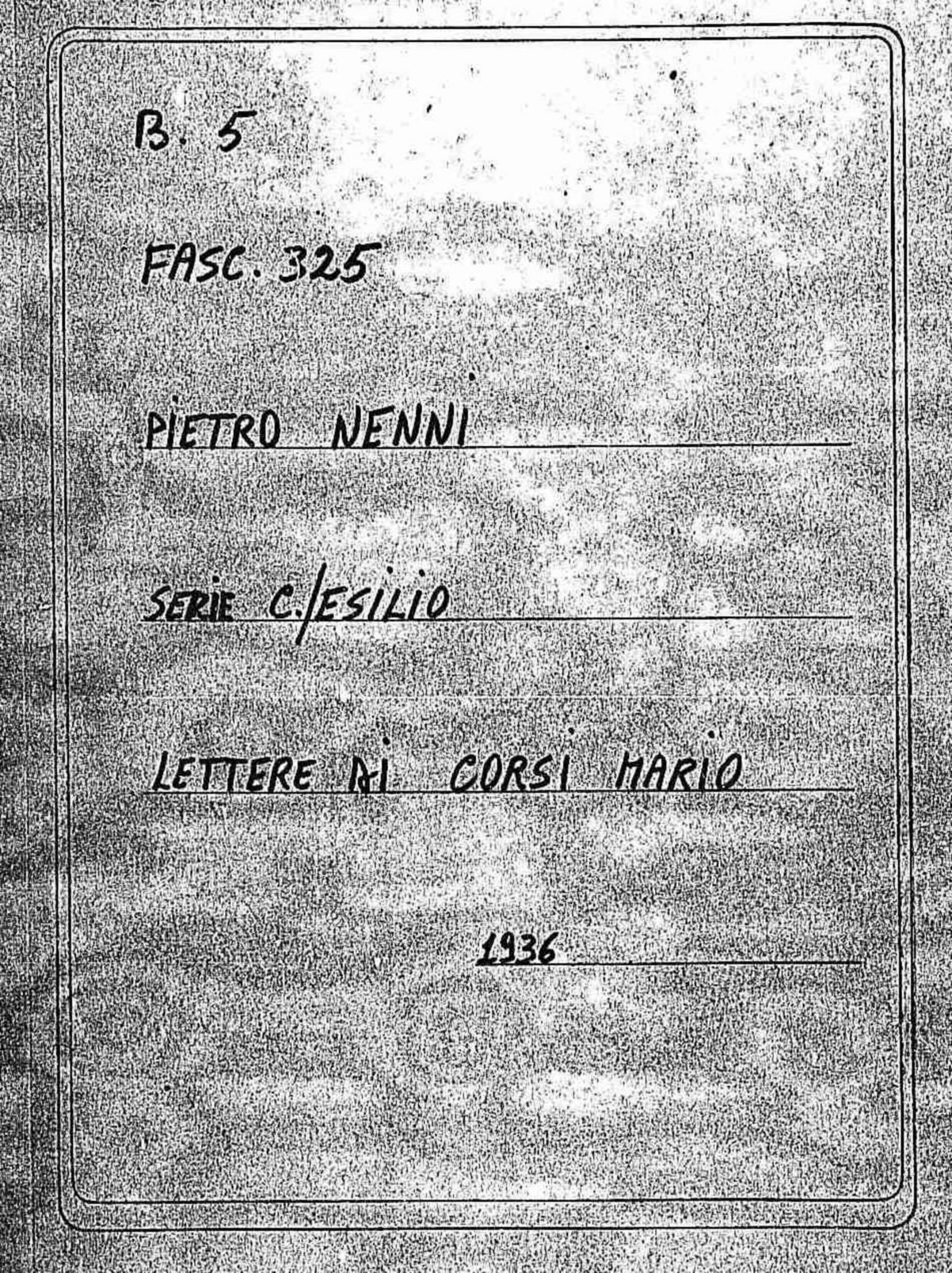 Corsi Mario, 1936 mag. 28 - giu. 15