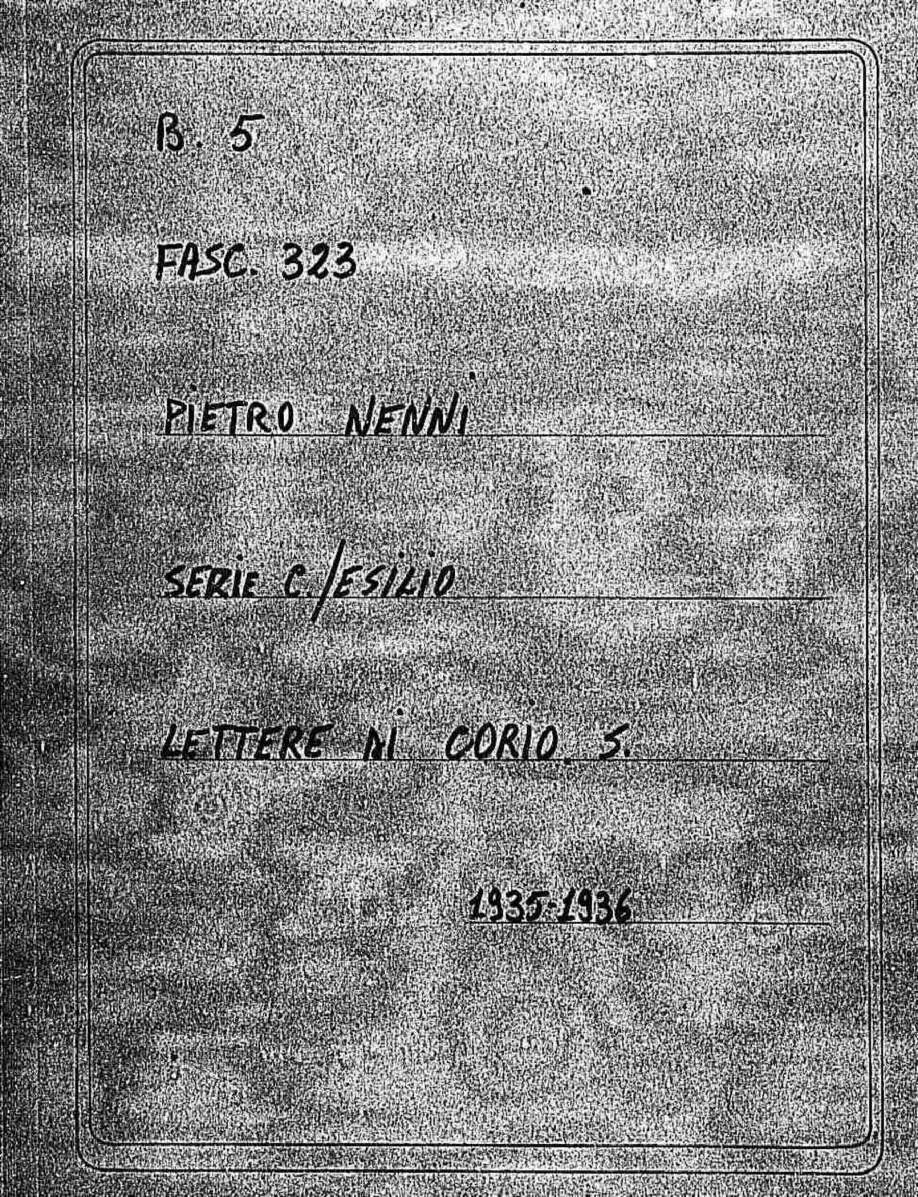 Corio S., 1935 lug. 20 - 1936 giu. 6