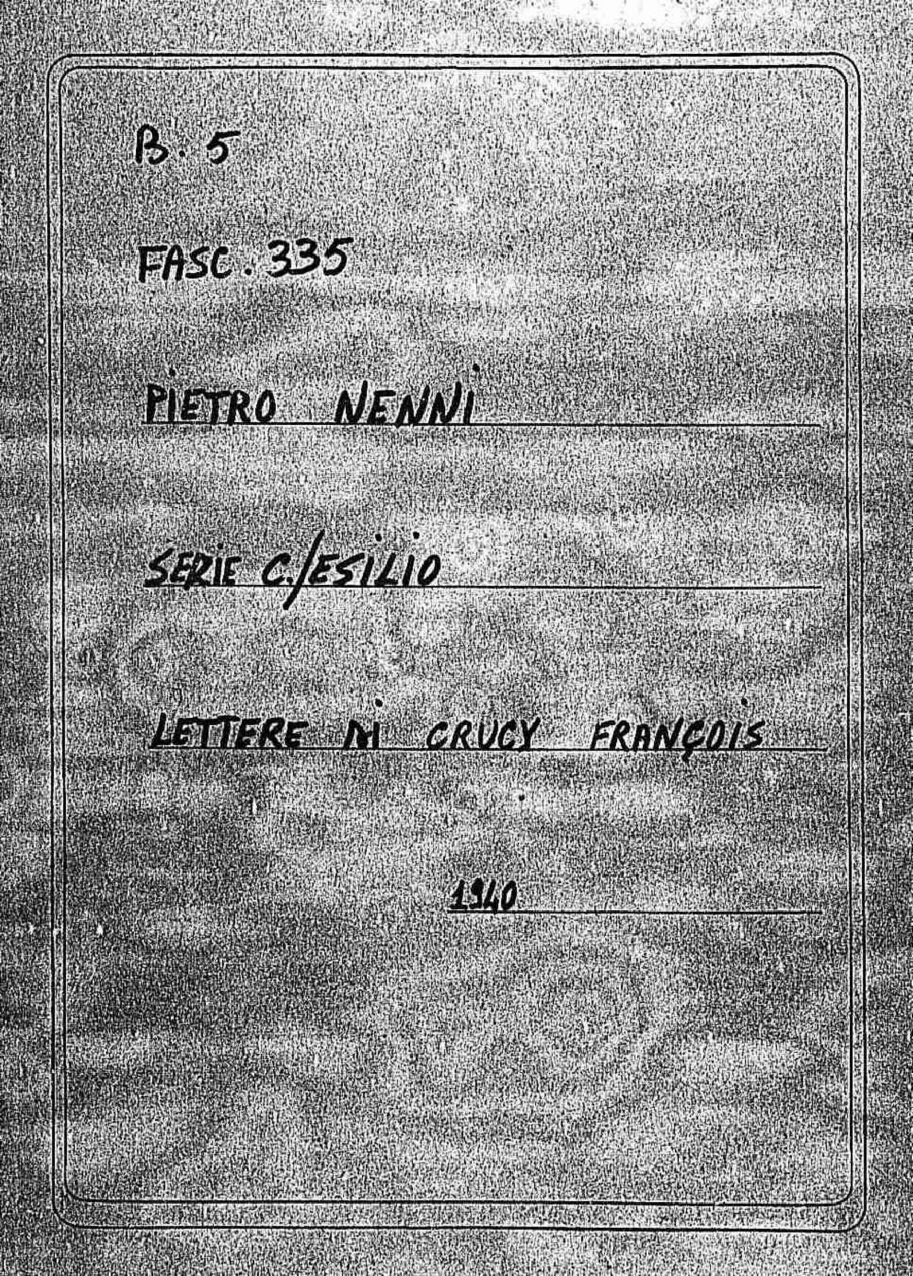 Crucy Francois, 1940 gen. 19