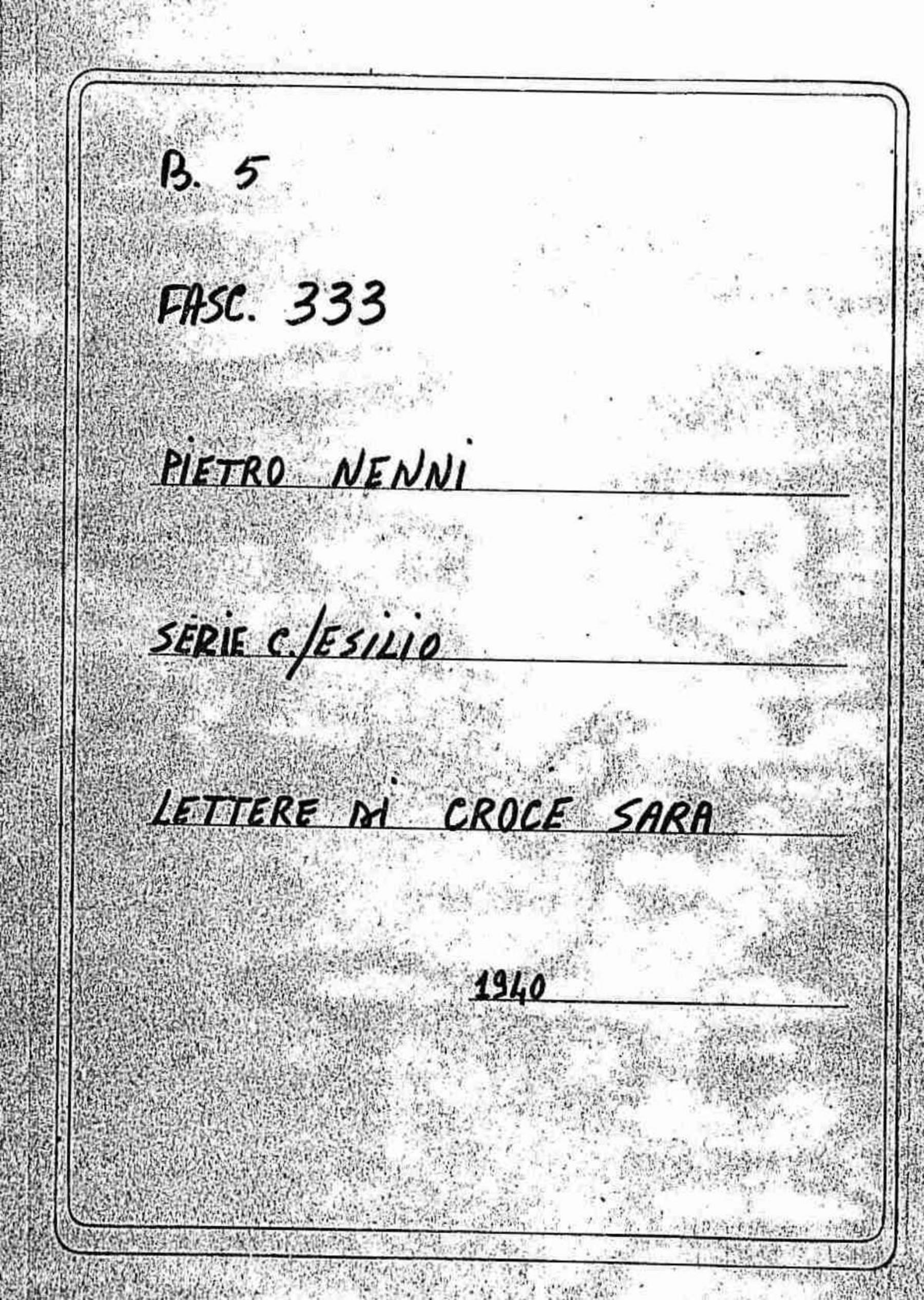 Croce Sara, 1940 gen. 4