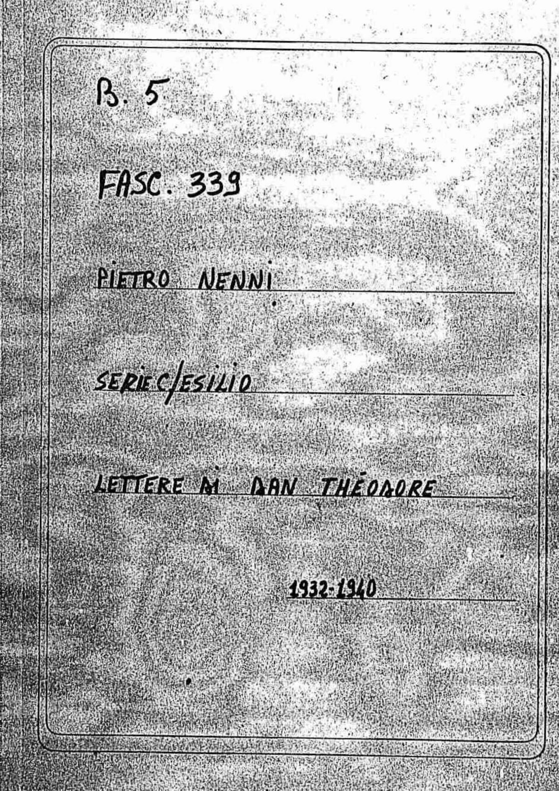 Dan Théodore, 1932 feb. 19 - 1940 feb. 13