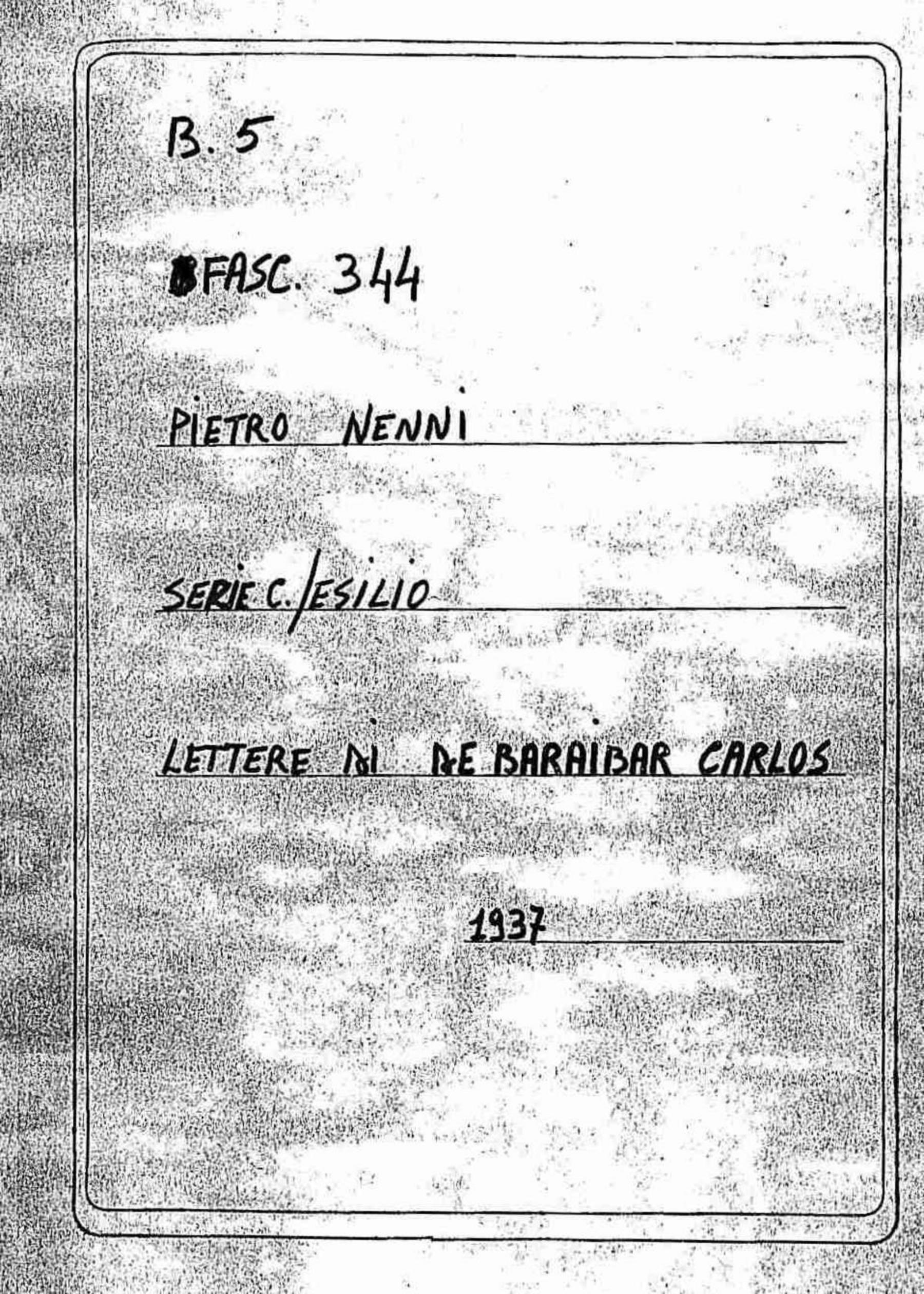 De Baraibar Carlos, 1937 apr. 7