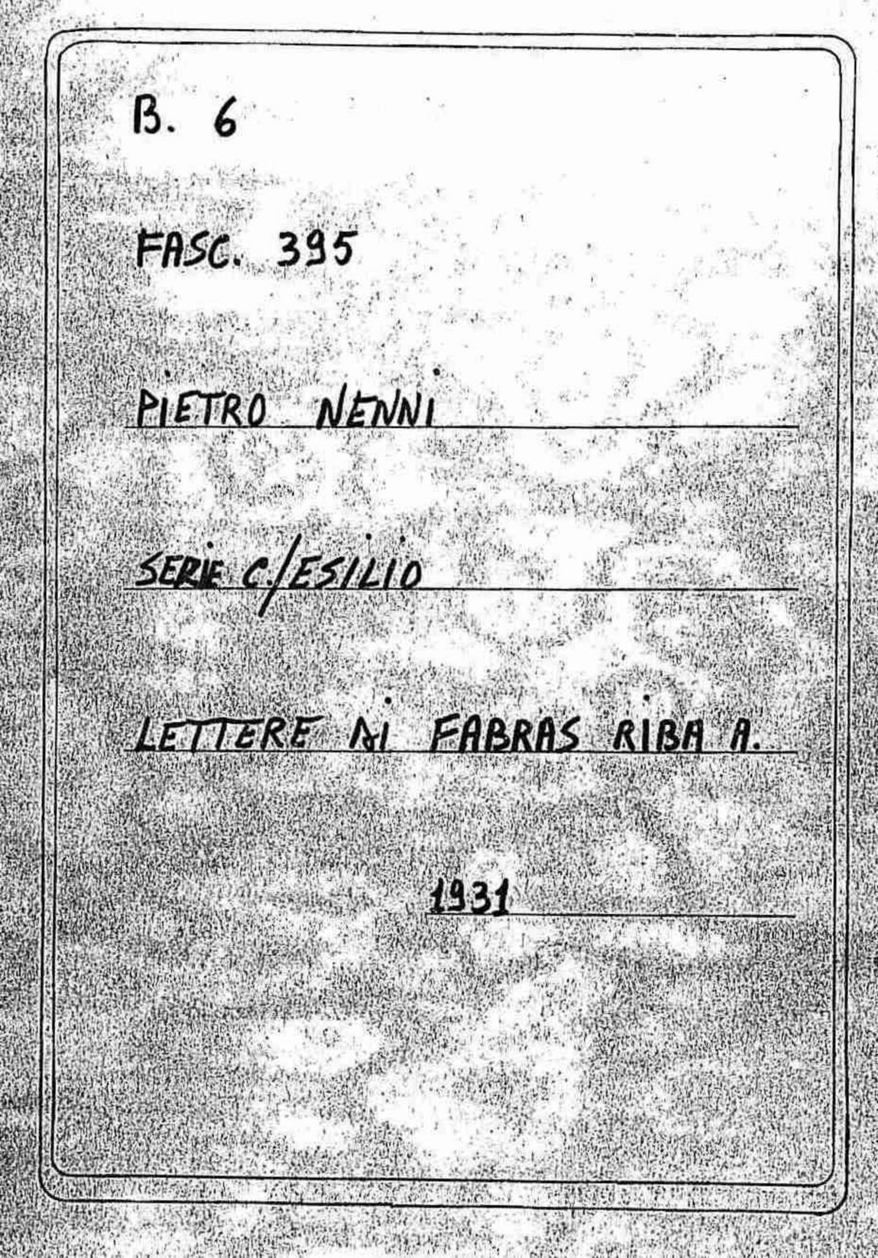 Fabras Riba A., 1931 ott. 2