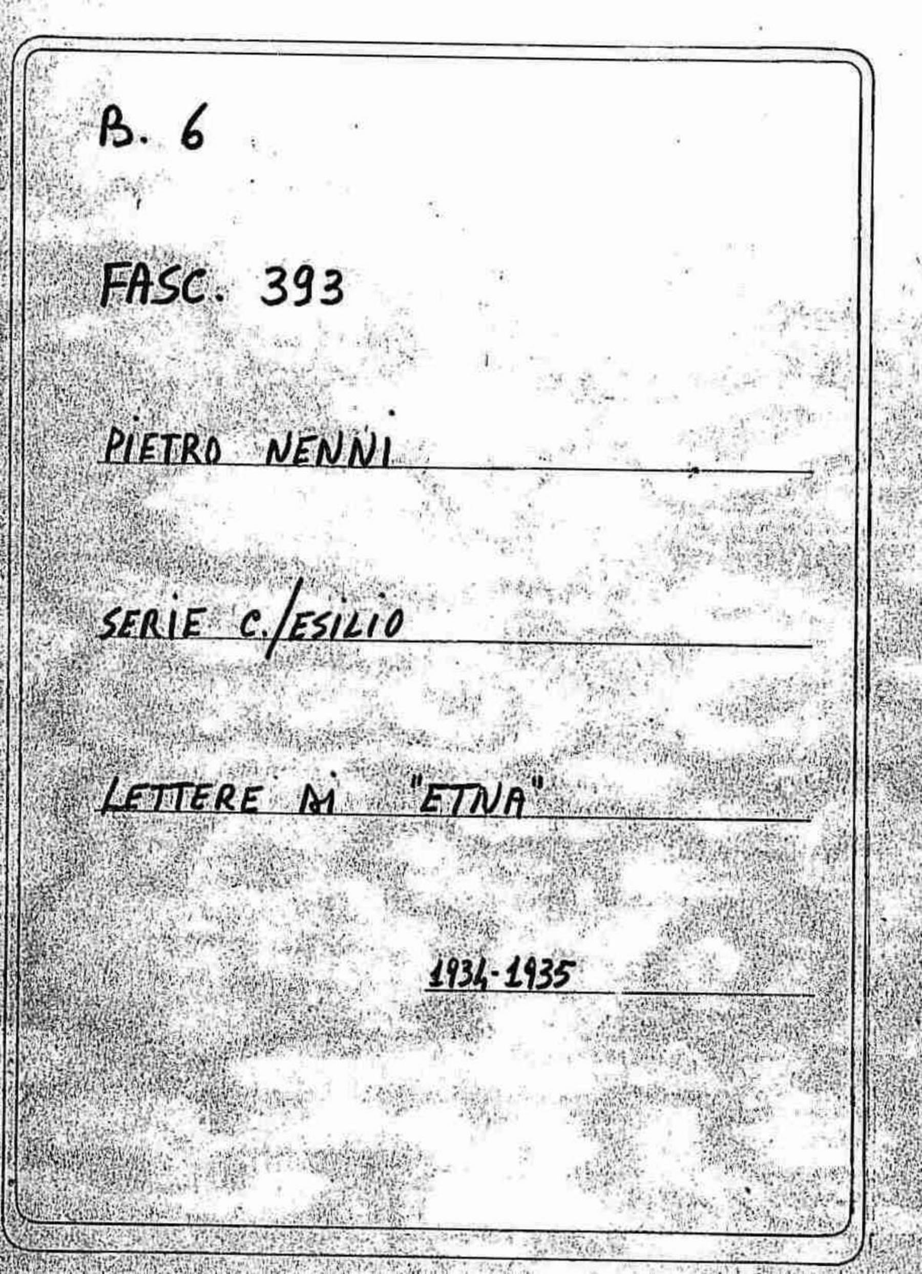 "Etna", 1934 dic. 28 - 1935 lug. 6