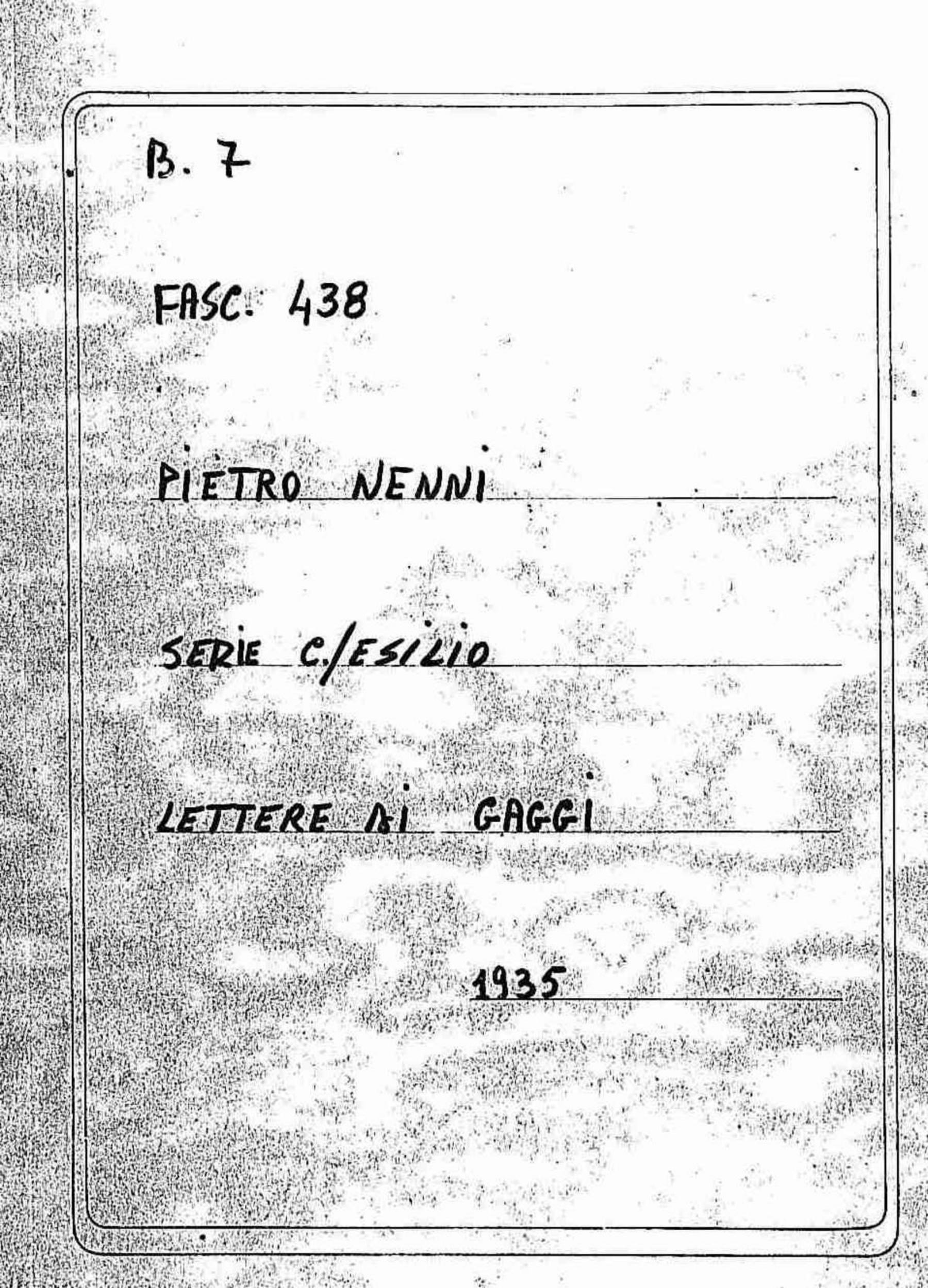 Gaggi, 1935 set. 28