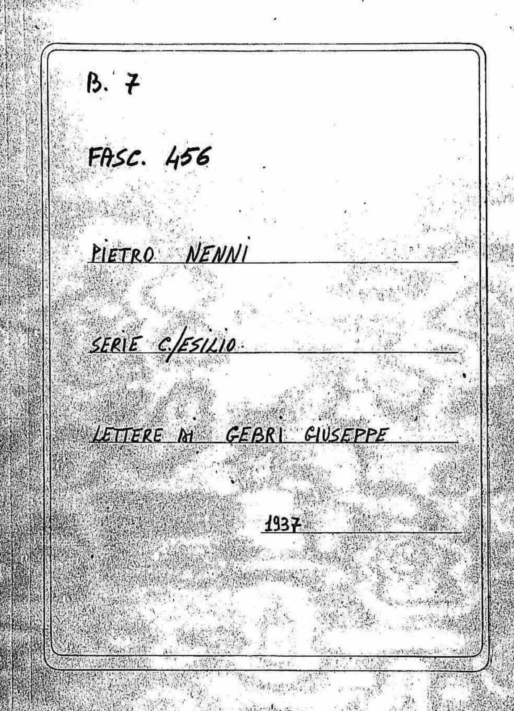 Gebri Giuseppe, 1937 feb. 28