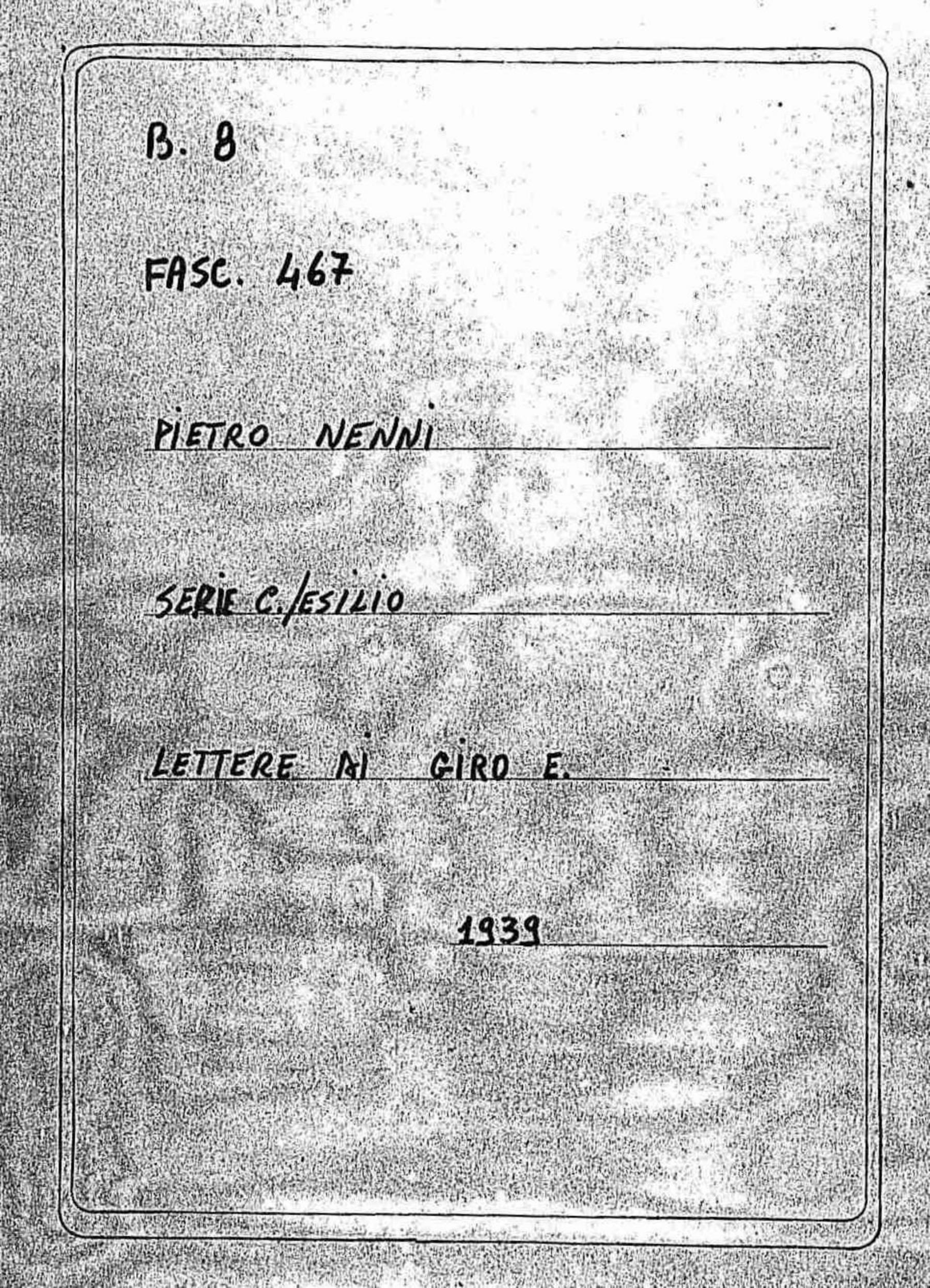 Giro E., 1939 feb. 15