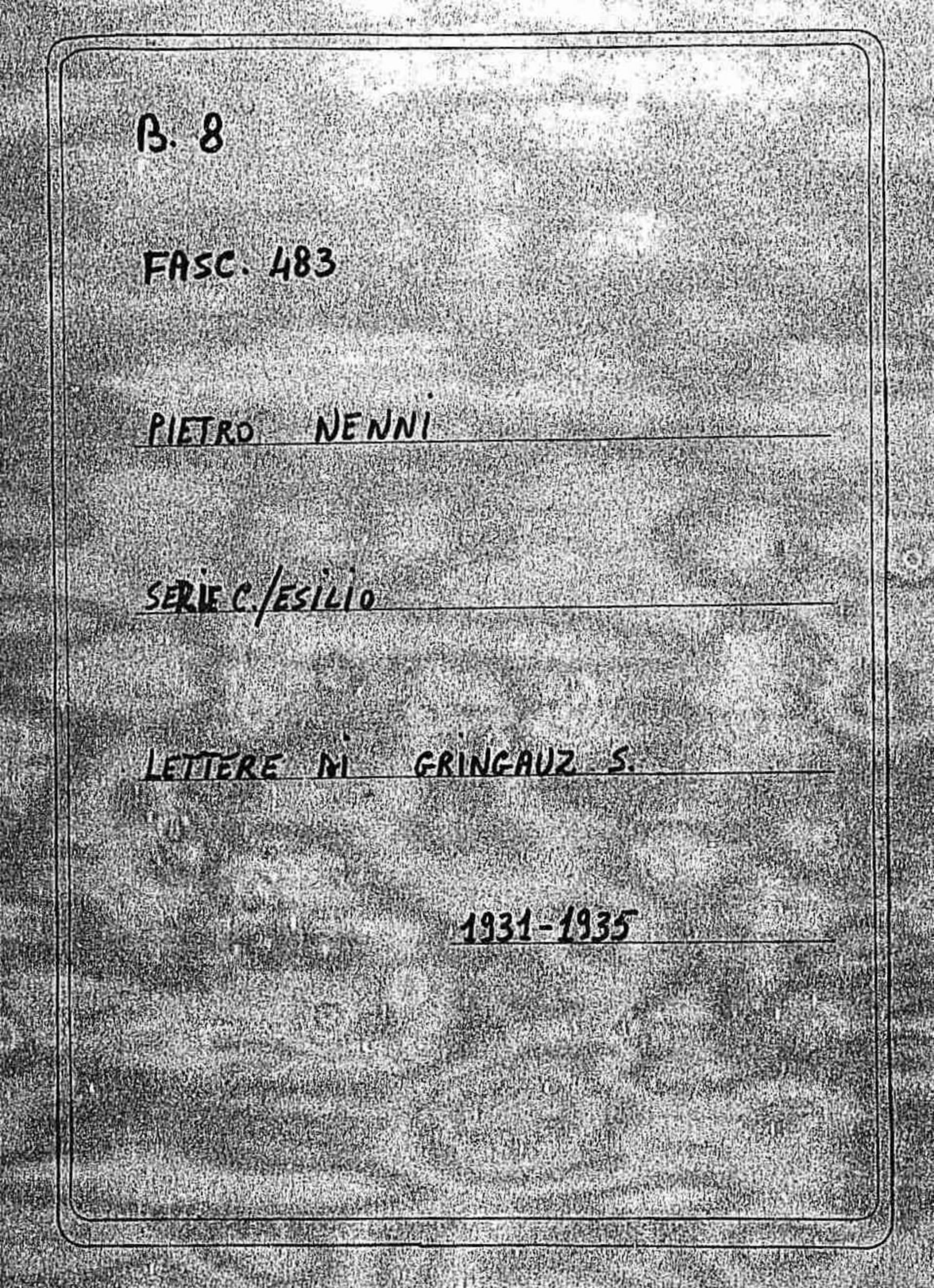 Gringauz S., 1931 mar. 26 - 1935 apr. 14
