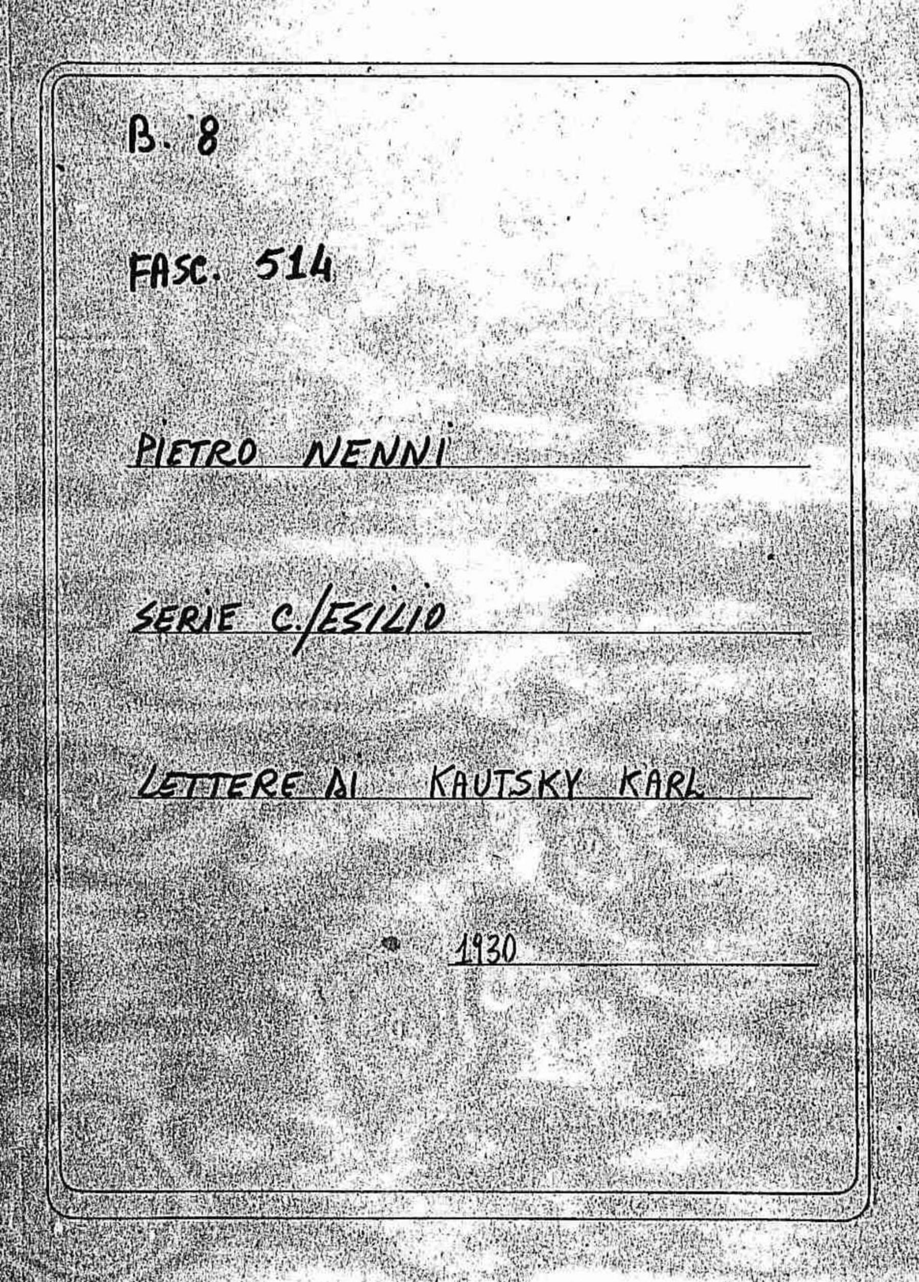 Kautsky Karl, 1930 set. 14