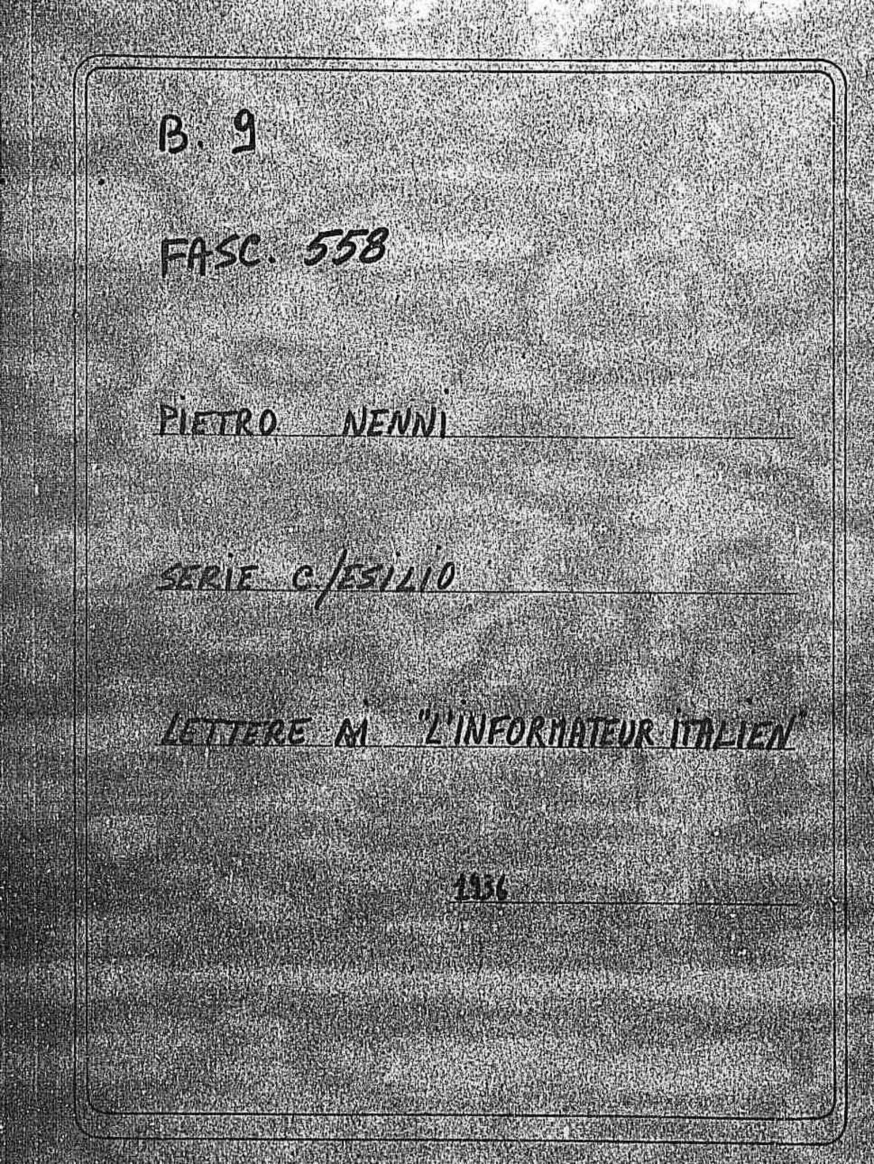 L'informateur italien - il Redattore, 1936 mag. 18