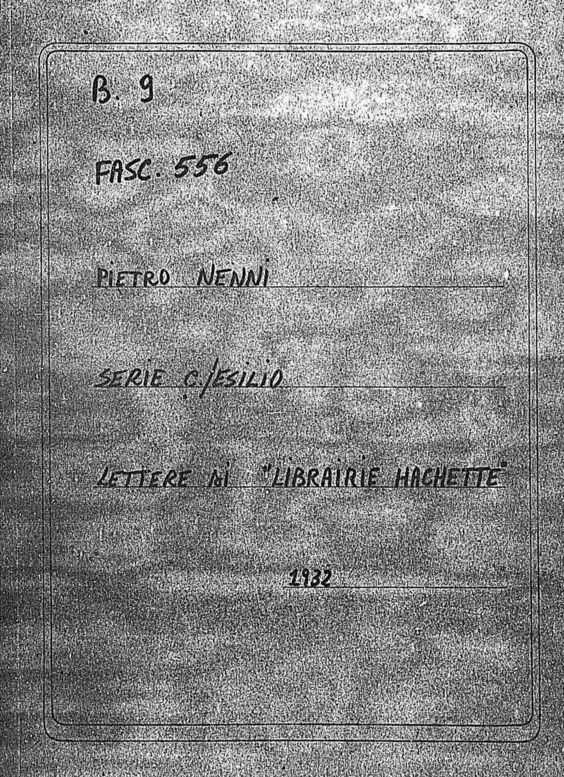 Librairie Hachette, 1932 giu. 7