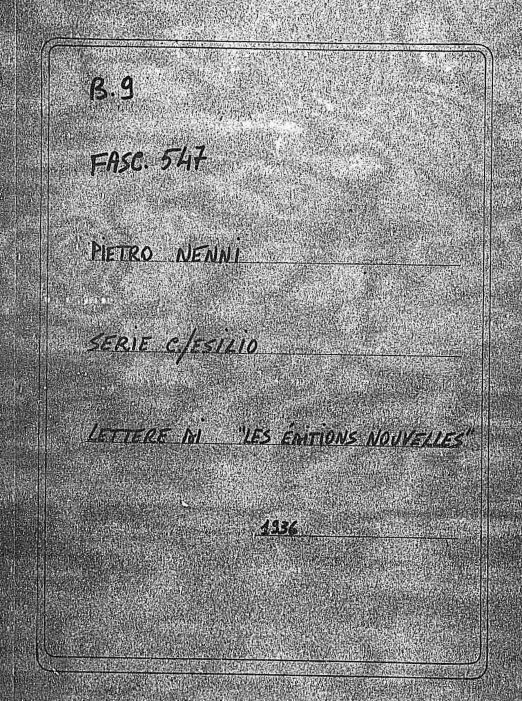 Les éditions nouvelles - il Direttore, 1936 mar. 12