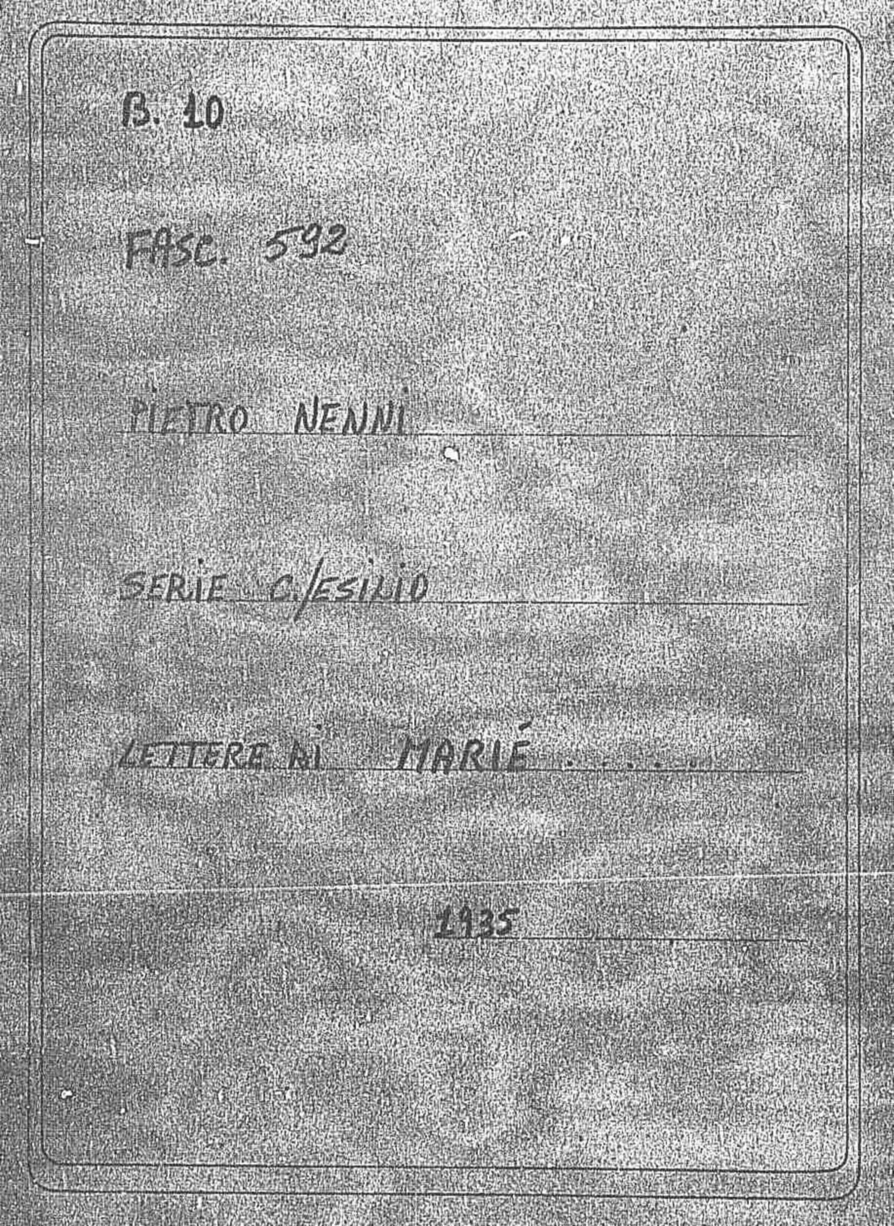 Marié, 1935 mar. 16