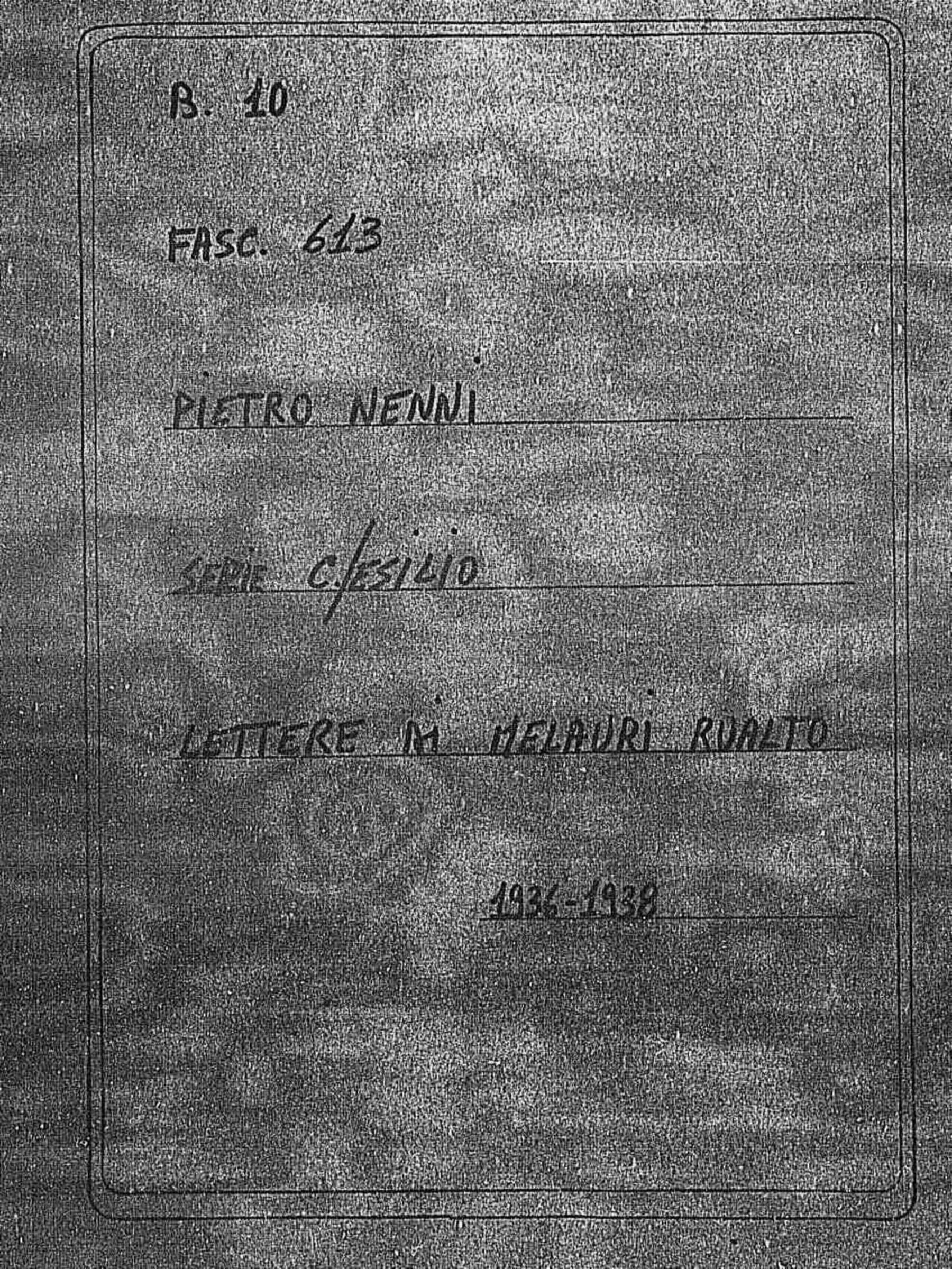 Melauri Rualto, 1936 mag. 31 - 1938 mag. 2