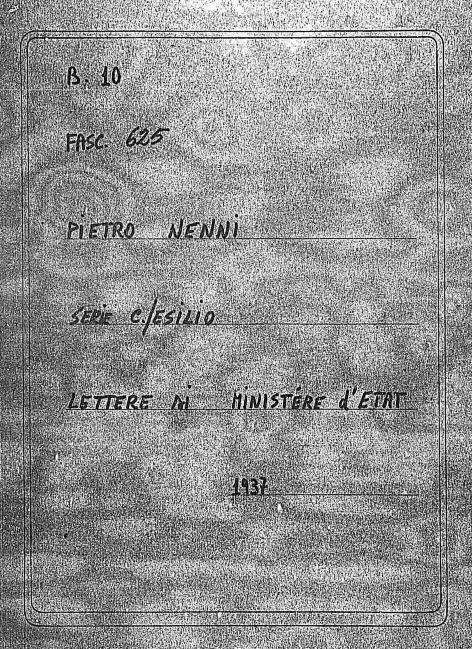 Ministere d'etat, 1937 ott. 15