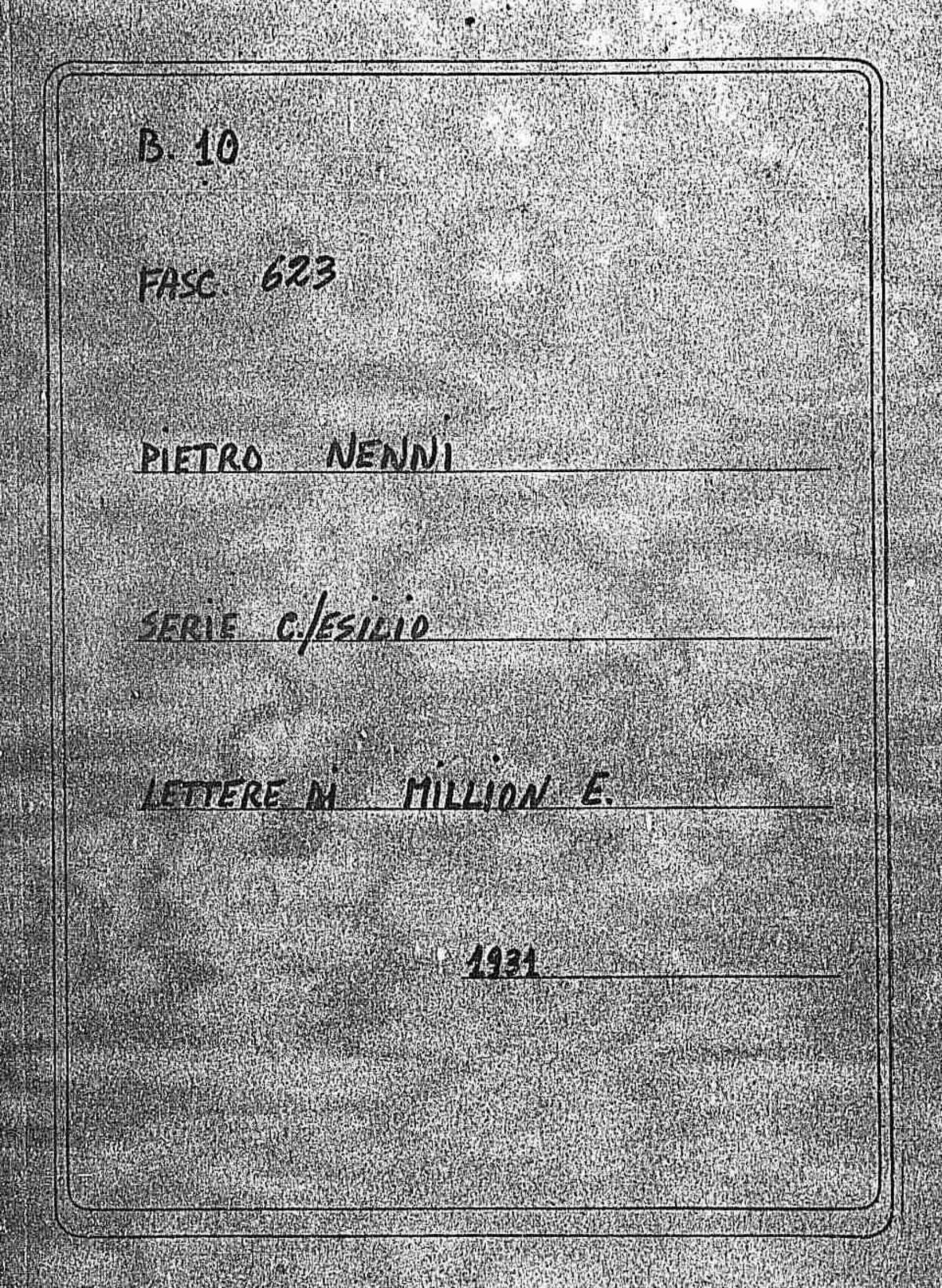 Million E., 1931 dic. 12