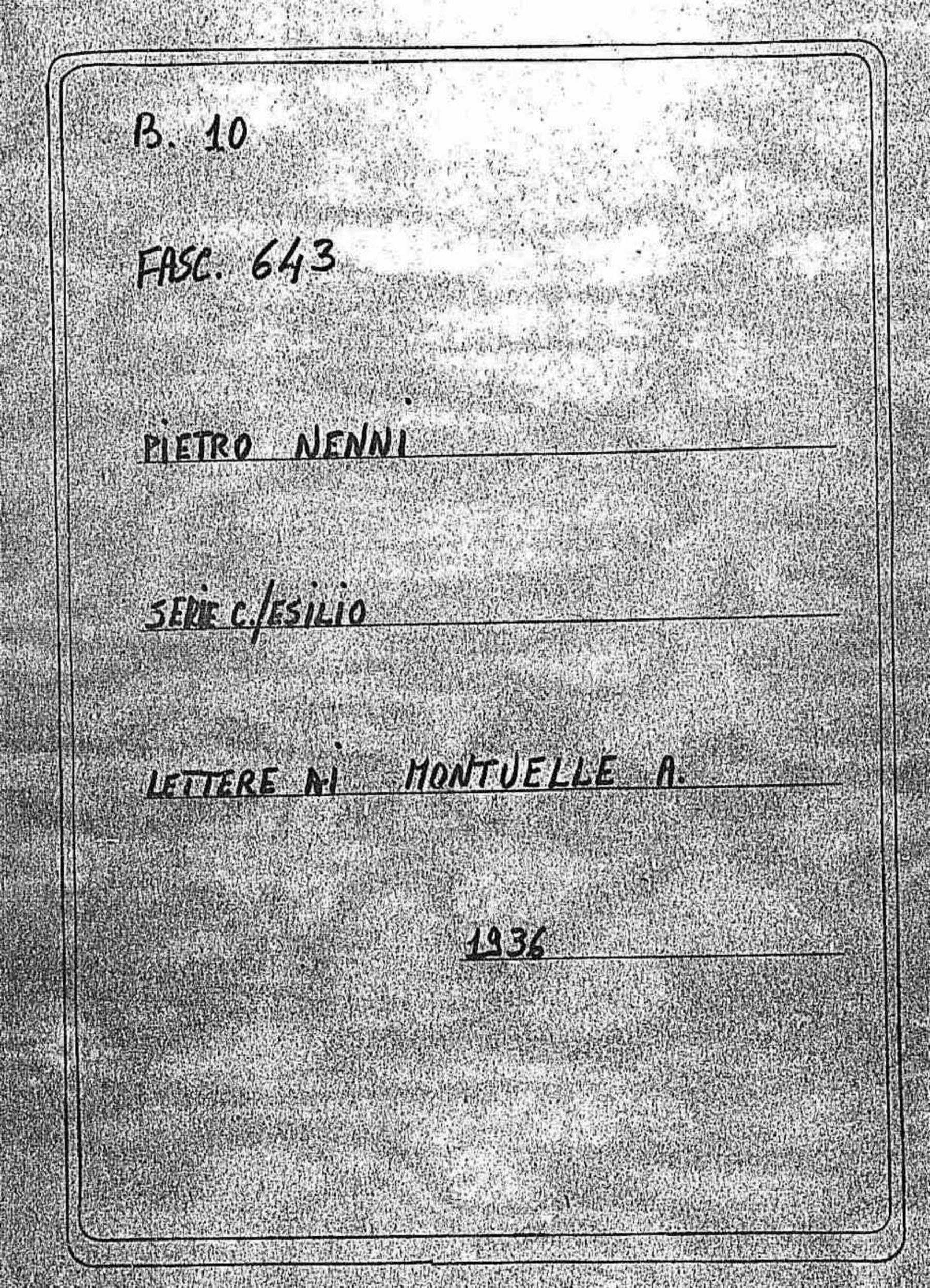 Montuelle A., 1936 apr. 10 - 15