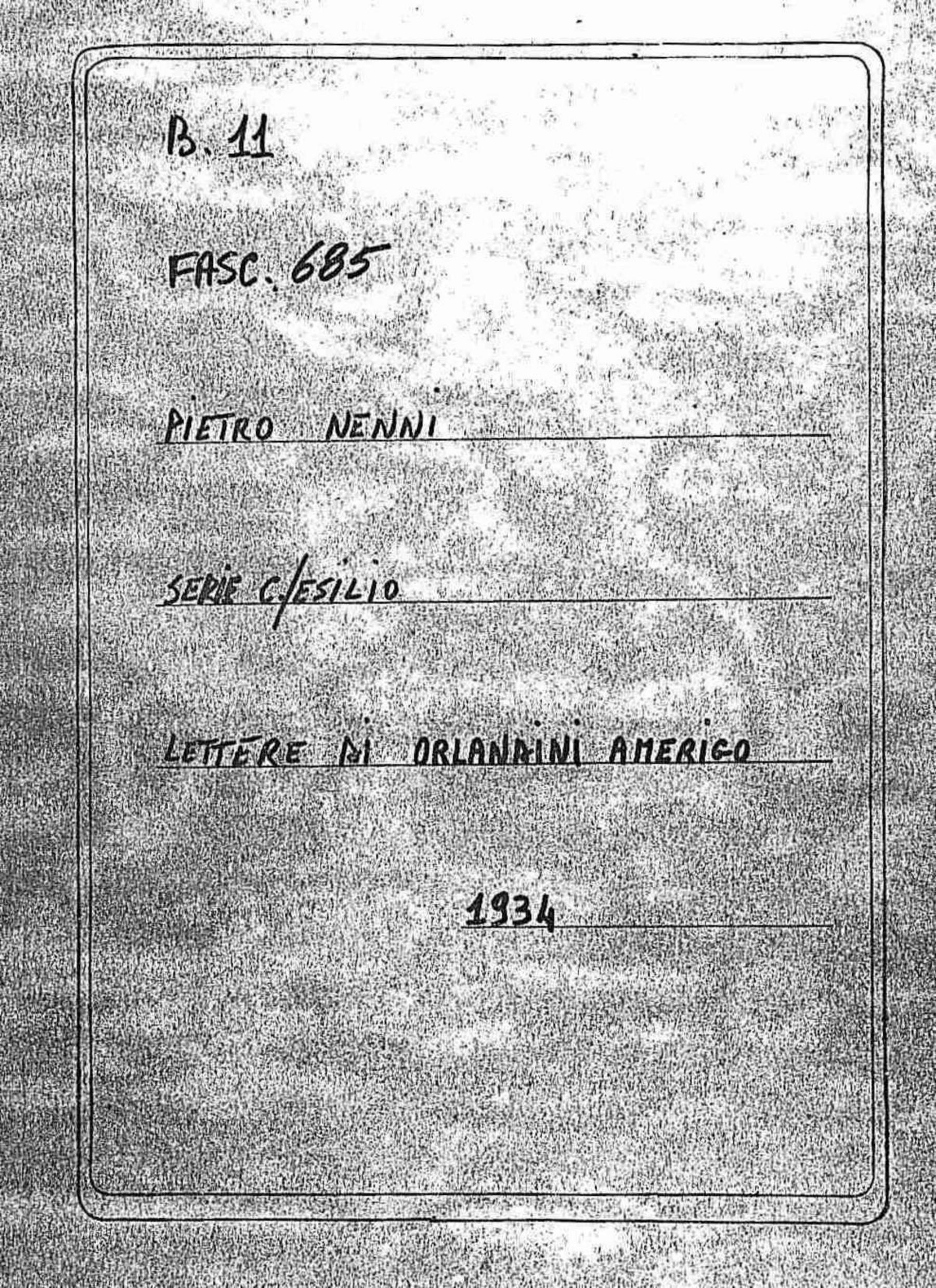 Orlandini Amerigo, 1934 gen. 22