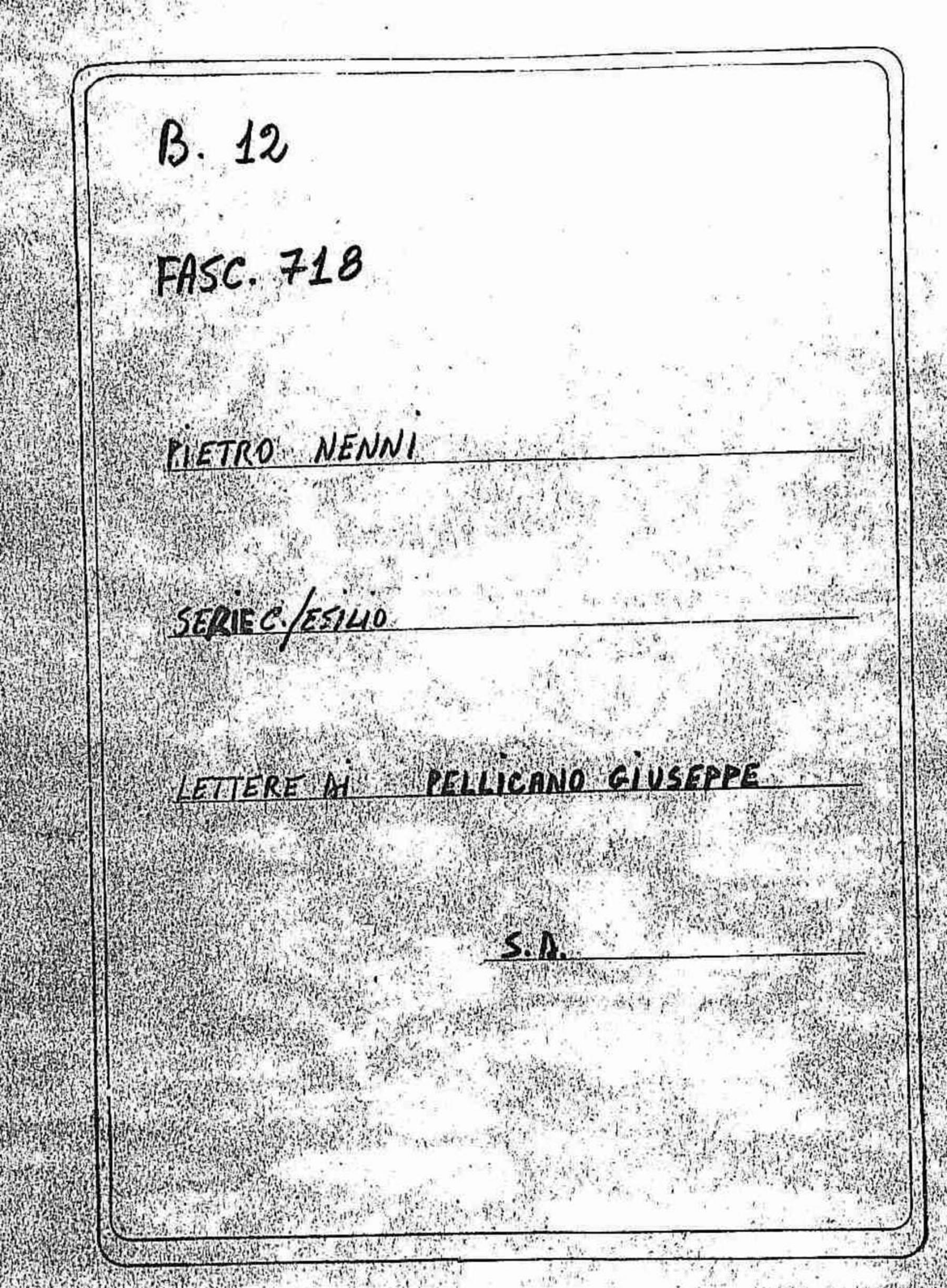 Pellicano Giuseppe, s.d.