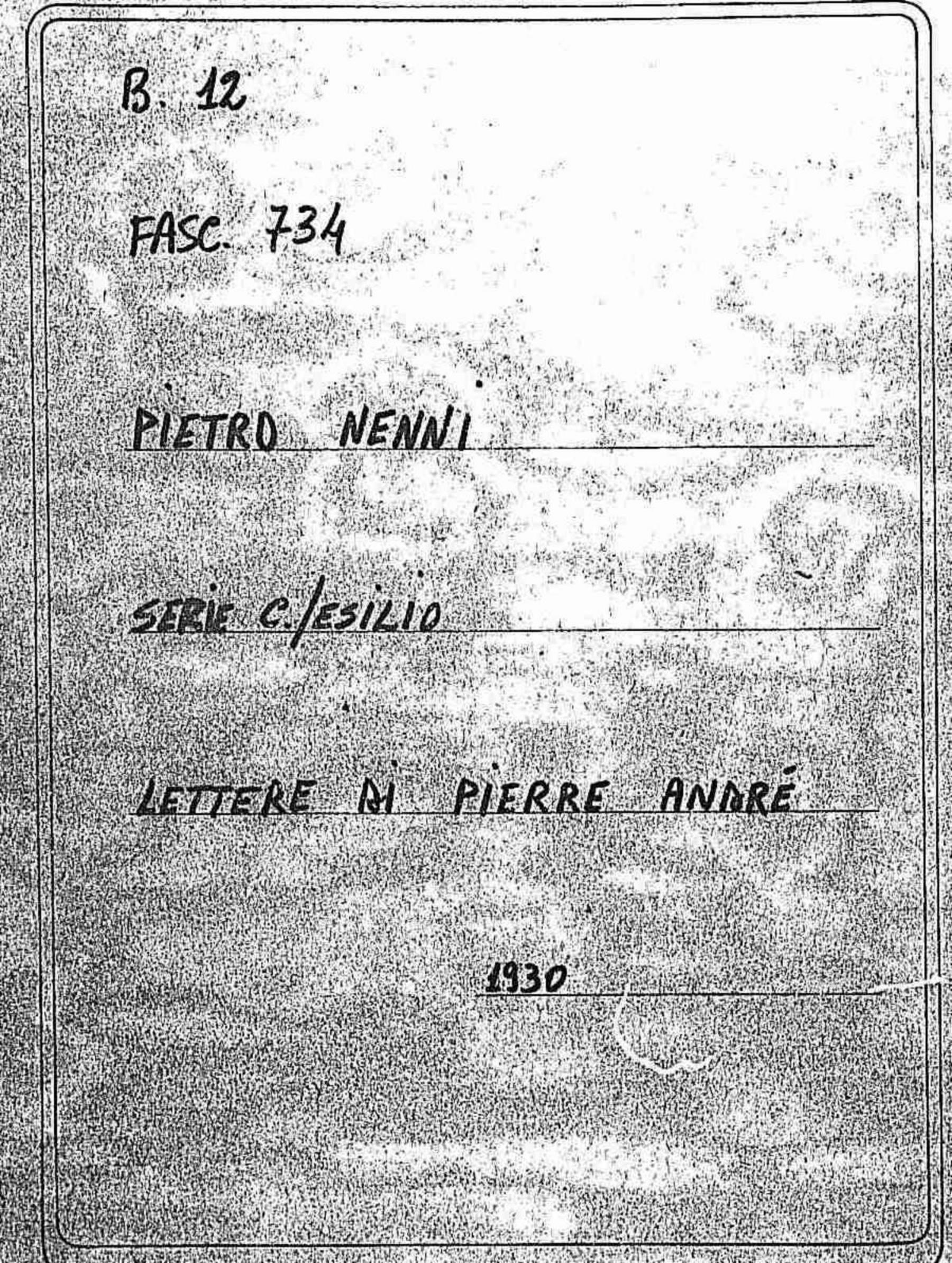 Pierre André, 1930 mag. 19