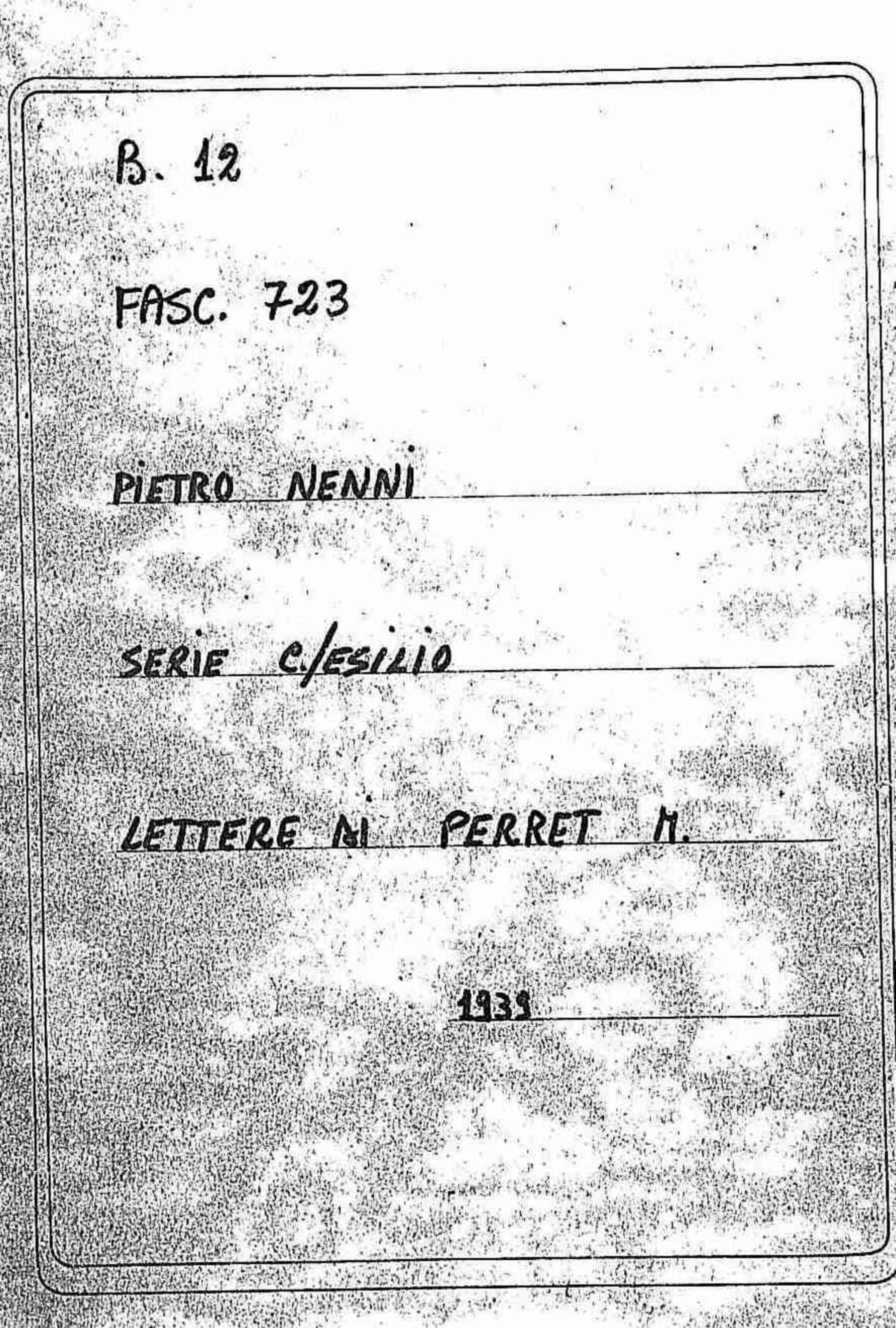 Perret M., 1939 gen. 30
