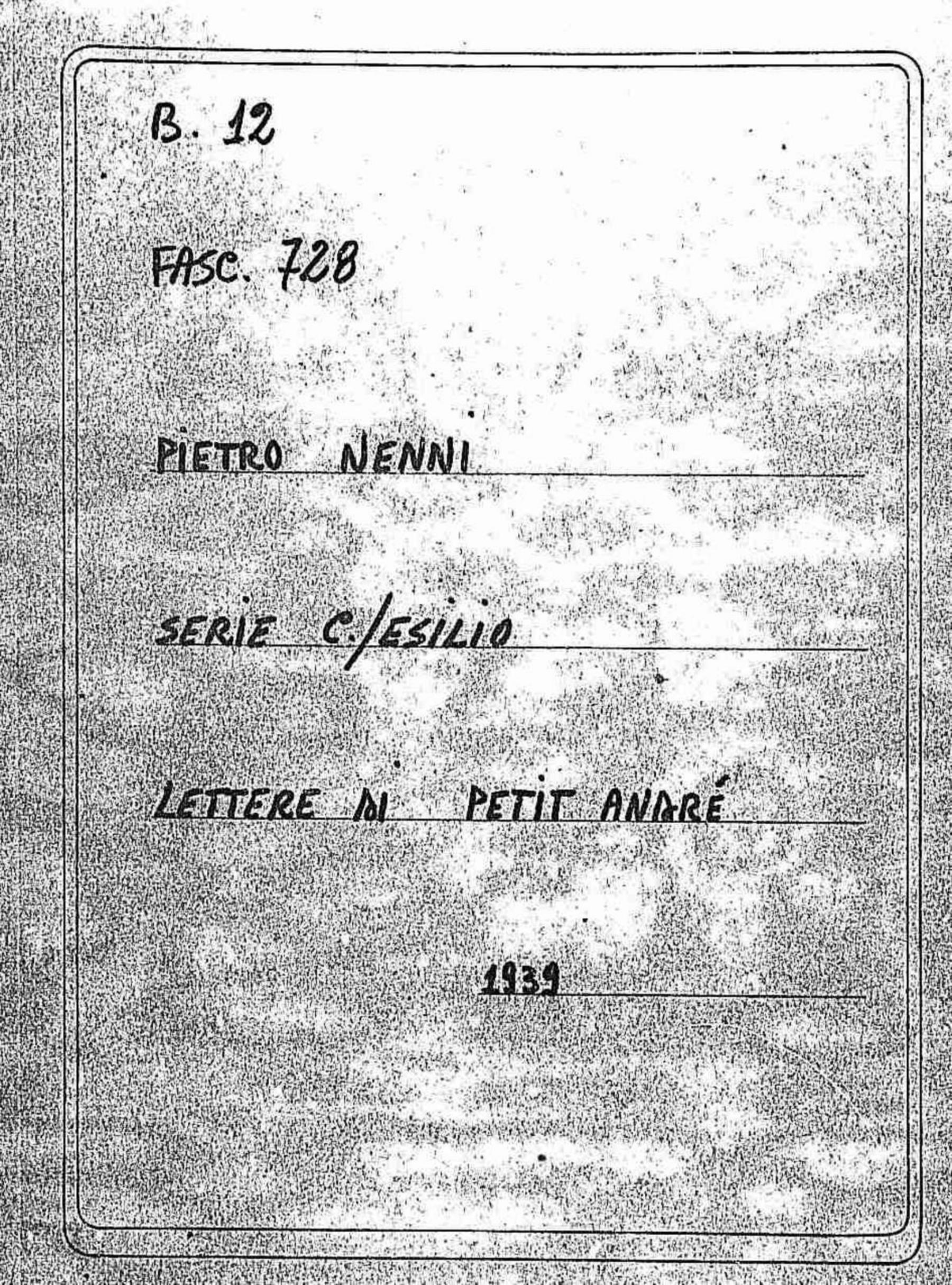 Petit André, 1939 apr. 4