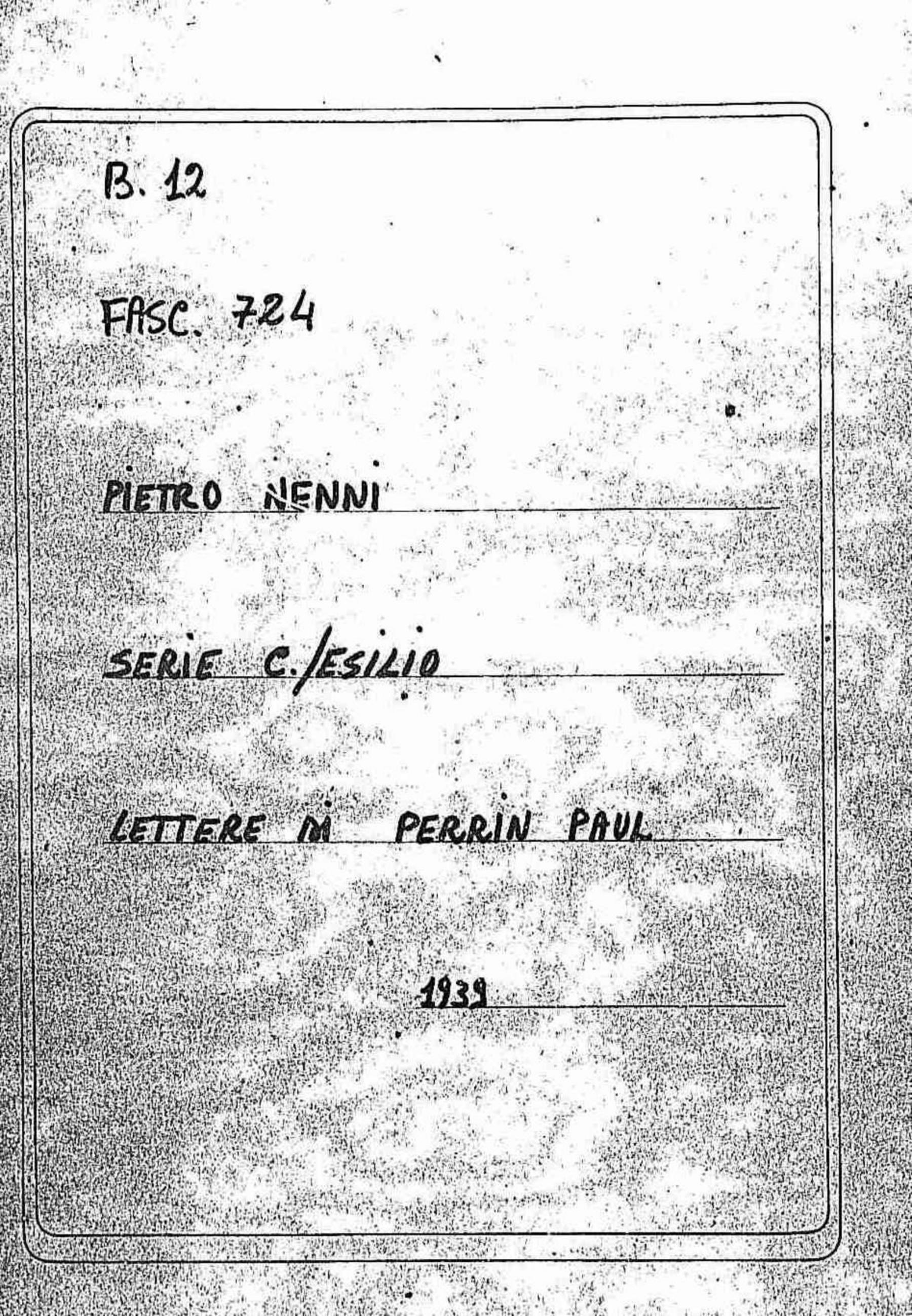 Perrin Paul, 1939 mar. 21