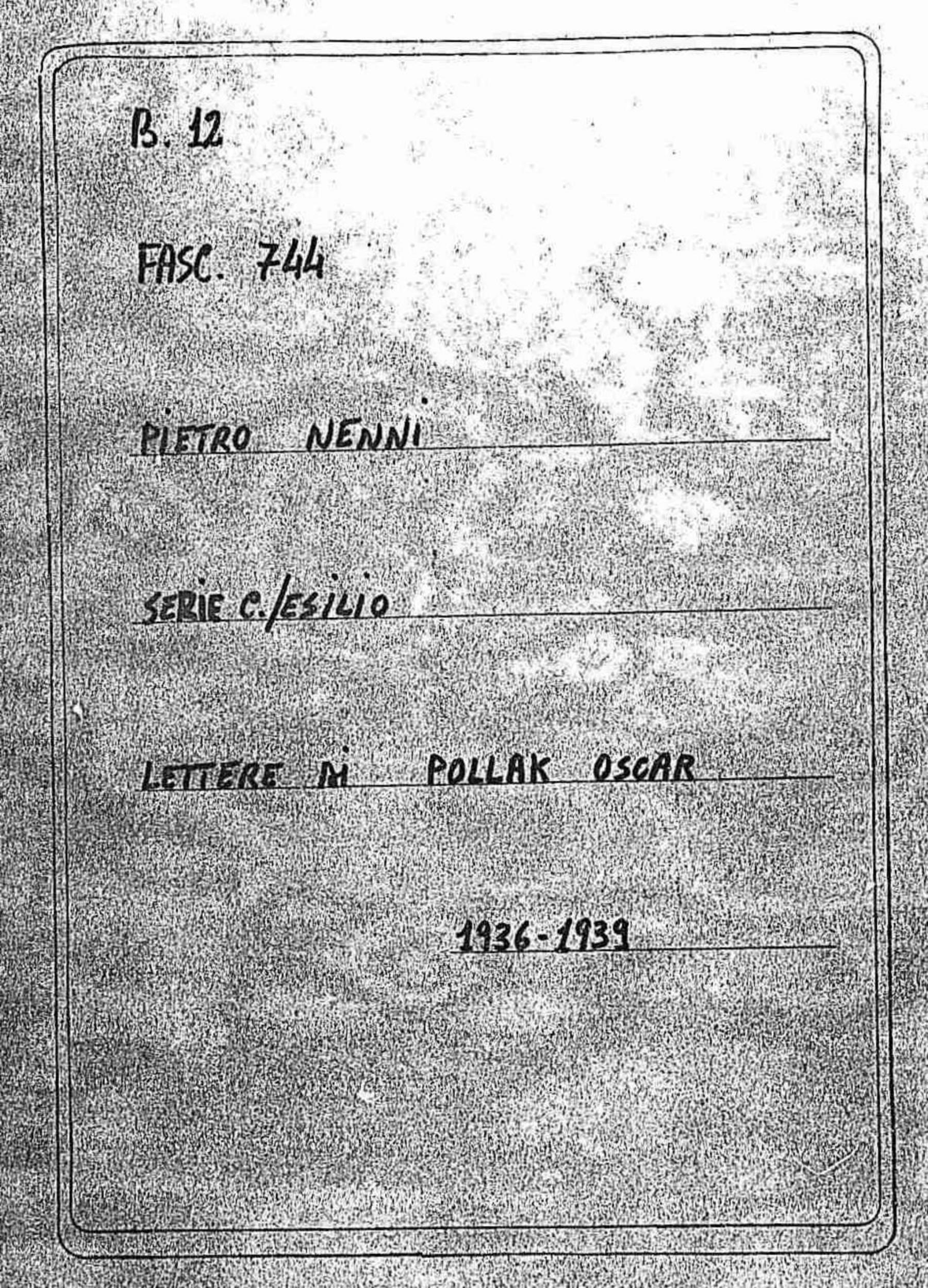 Pollak Oscar, 1936 dic. 19 - 1939 ott. 3