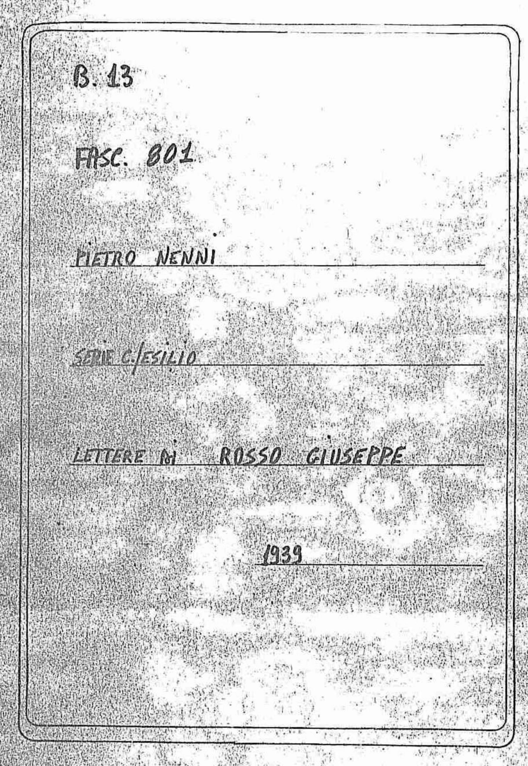 Rosso Giuseppe, 1939 giu. 9