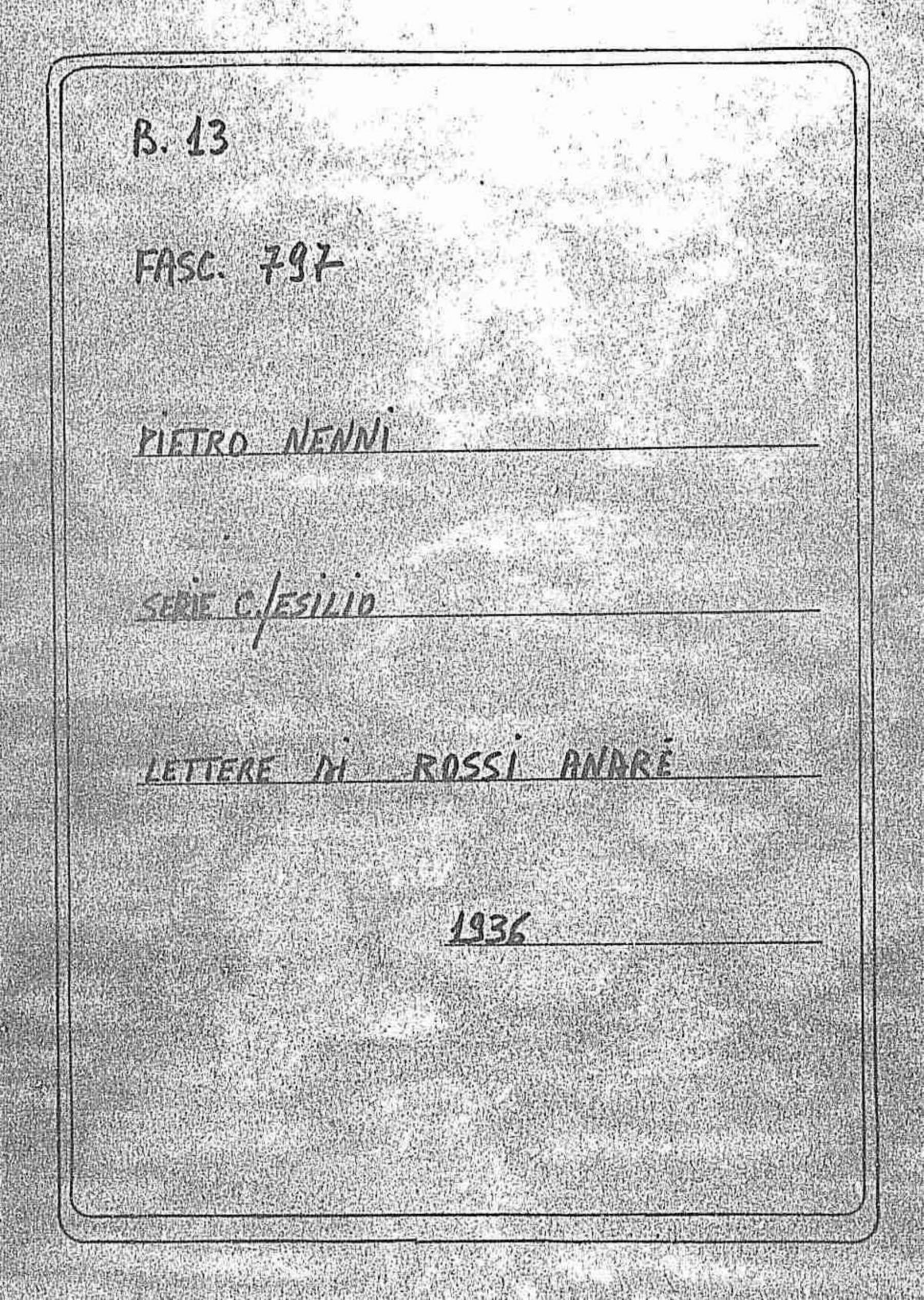 Rossi André, 1936 feb. 19 - 28