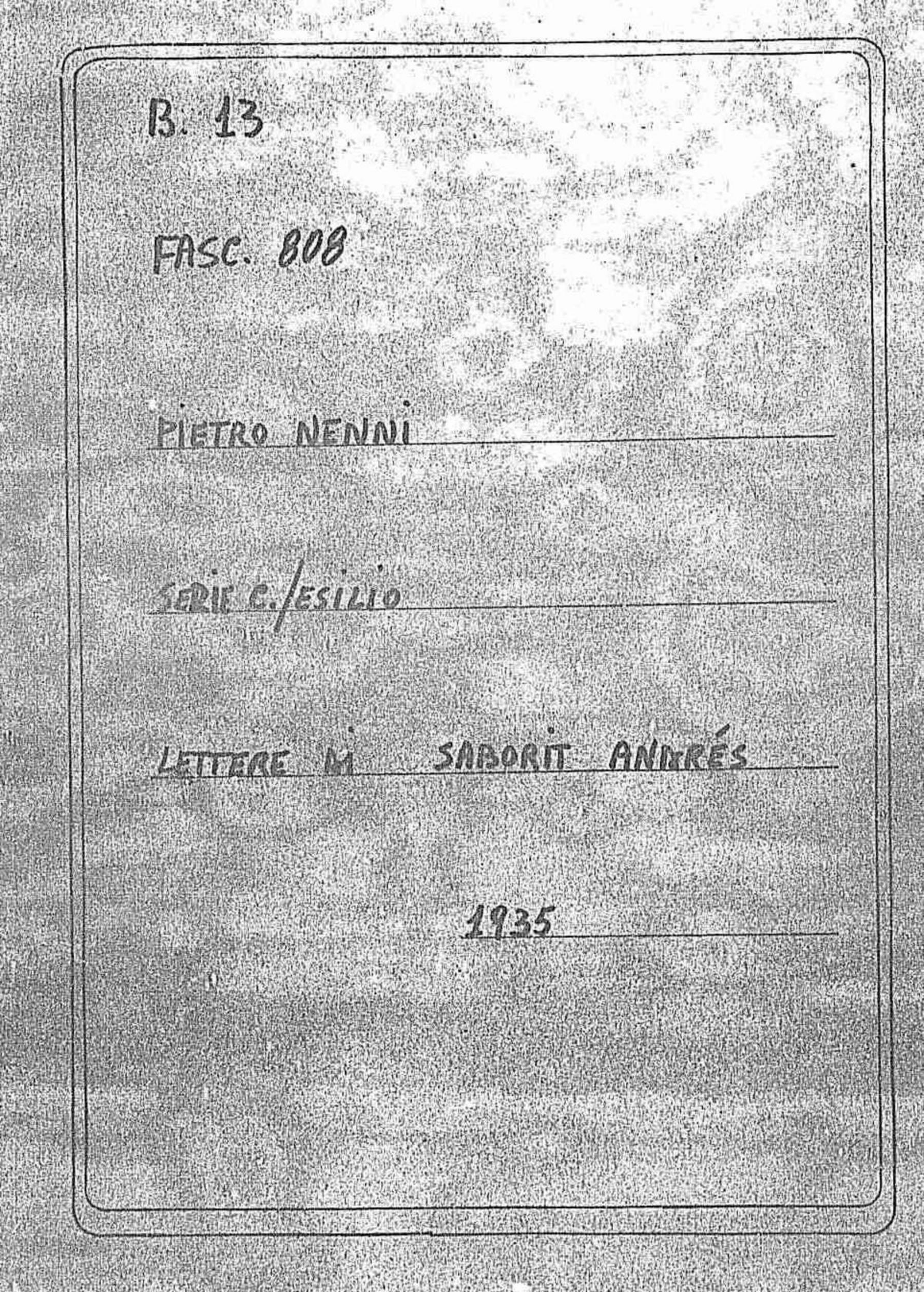 Saborit Andres, 1935 set. 26